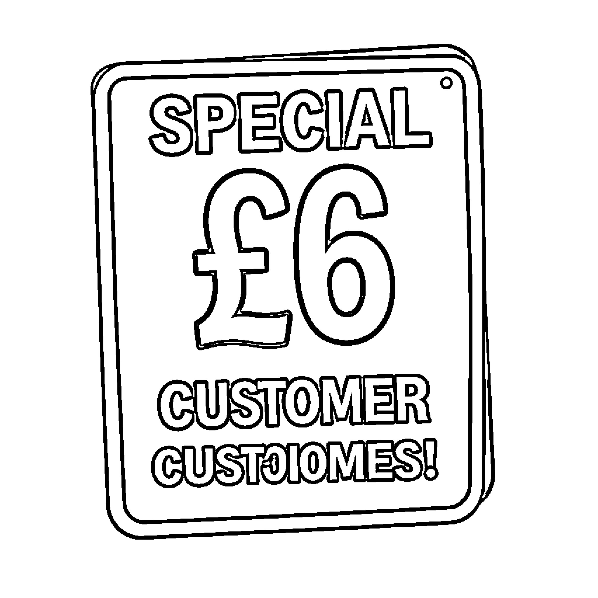 Special Offer for loyal customers with a discount Coloring Page (free black-and-white line drawing printable PDF for all, from beginners to advanced learners, including children, teens, adults, and seniors)