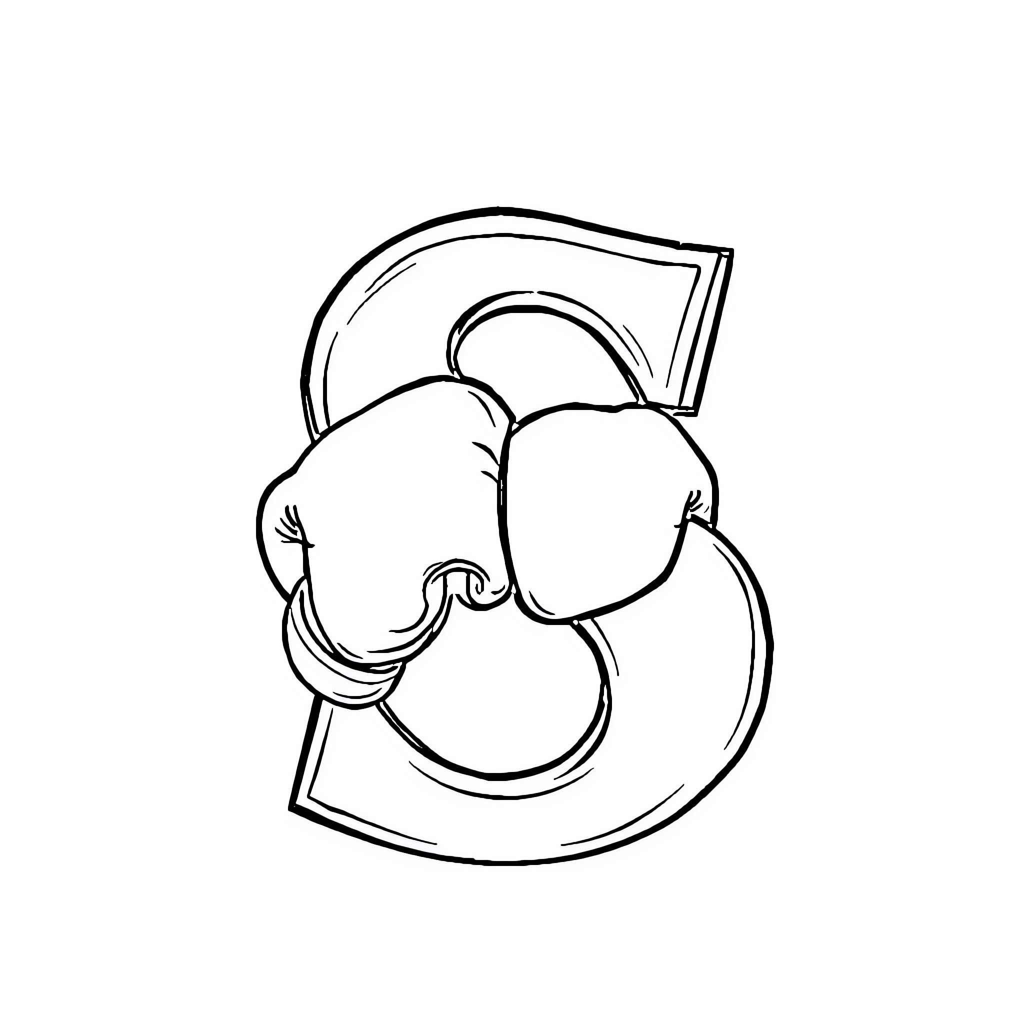 Boxer training hard in the ring Coloring Page (free black-and-white line drawing printable PDF for all, from beginners to advanced learners, including children, teens, adults, and seniors)