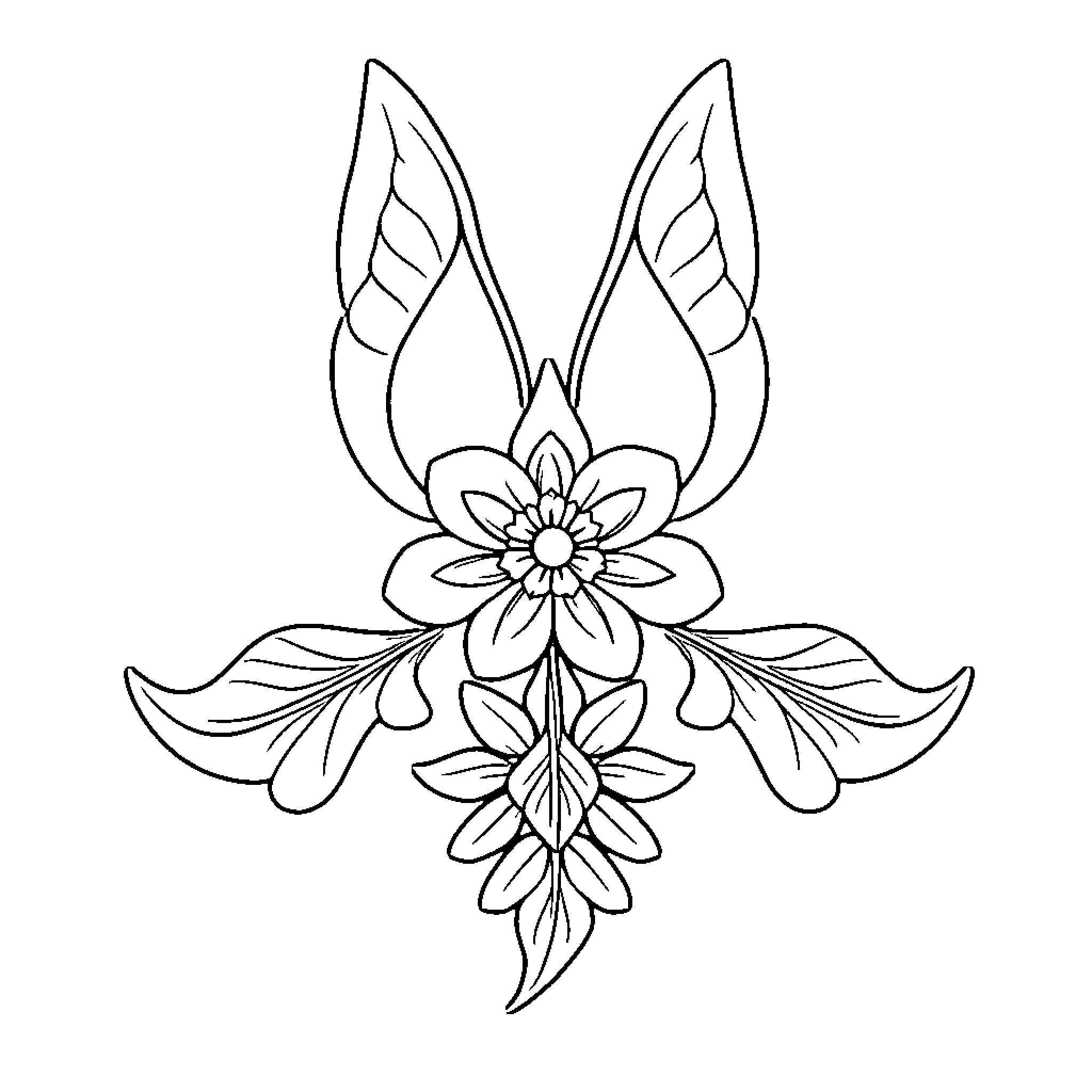 Multiplication Tables: Intricate Floral Design Coloring Page (free black-and-white line drawing printable PDF for all, from beginners to advanced learners, including children, teens, adults, and seniors)