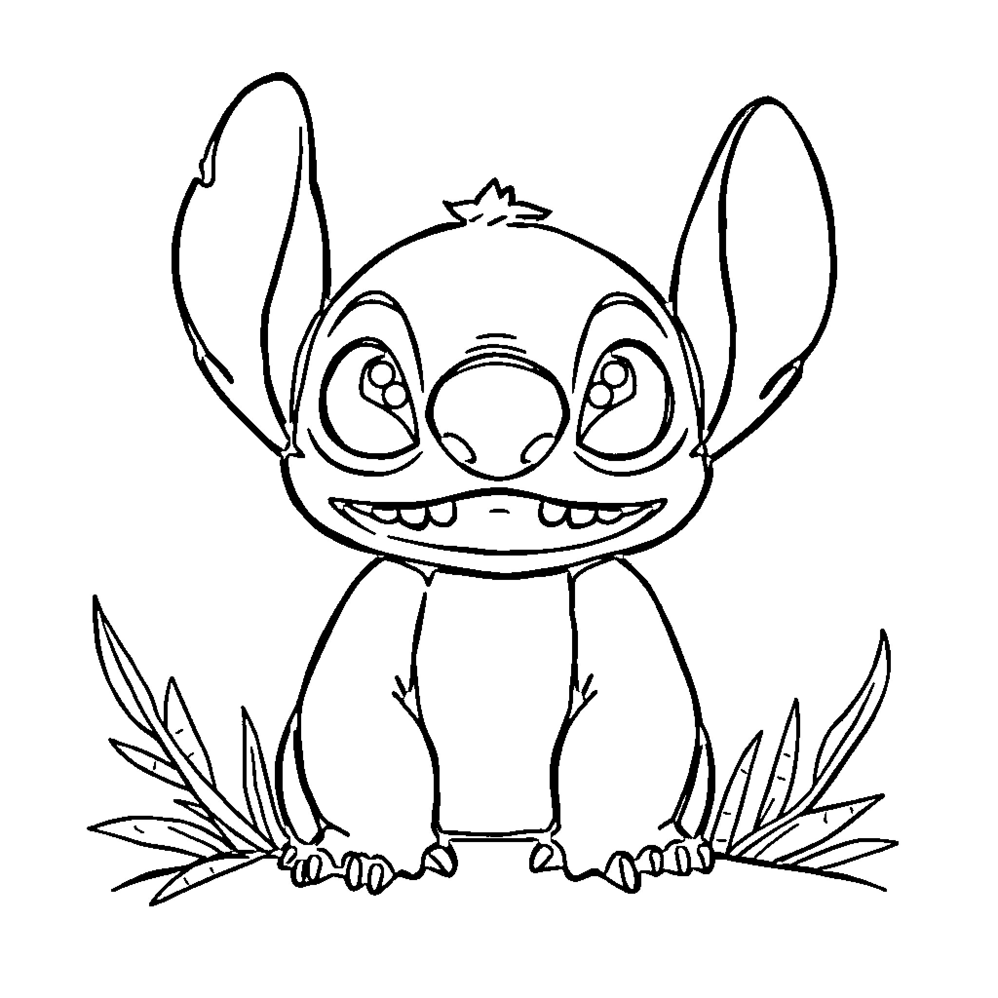 Coelho the Mischievous Creature in the Garden Coloring Page (free black-and-white line drawing printable PDF for all, from beginners to advanced learners, including children, teens, adults, and seniors)