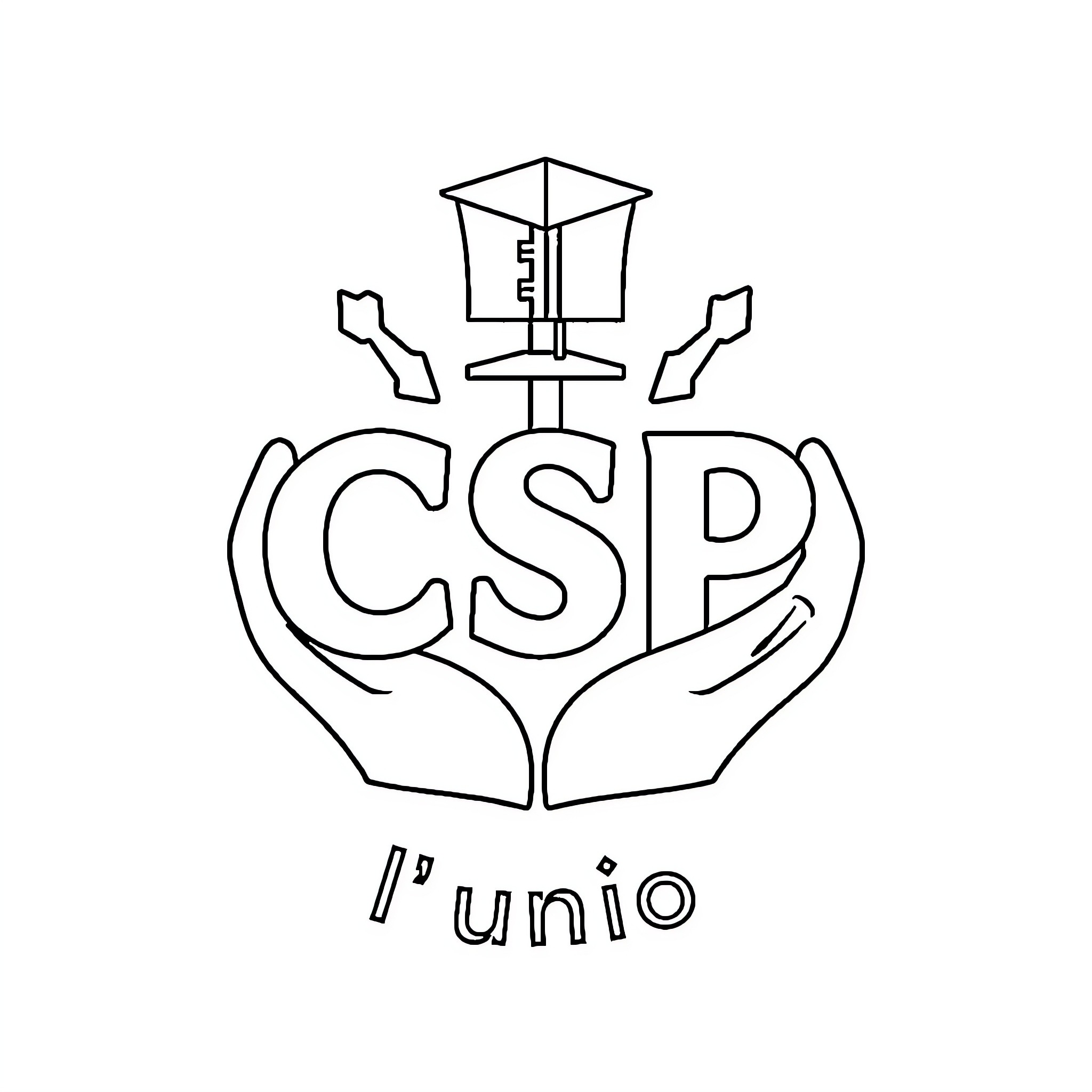 Logo depicting supporting educational studies Coloring Page (free black-and-white line drawing printable PDF for all, from beginners to advanced learners, including children, teens, adults, and seniors)