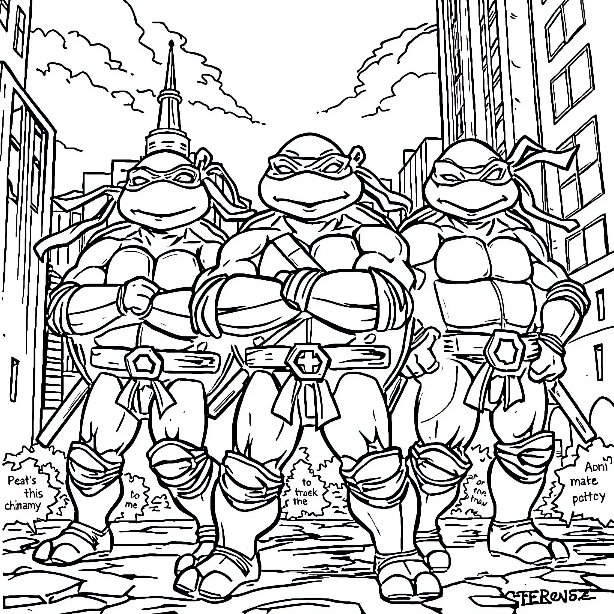 Best TMNT Coloring Pages (Free Printable PDF)