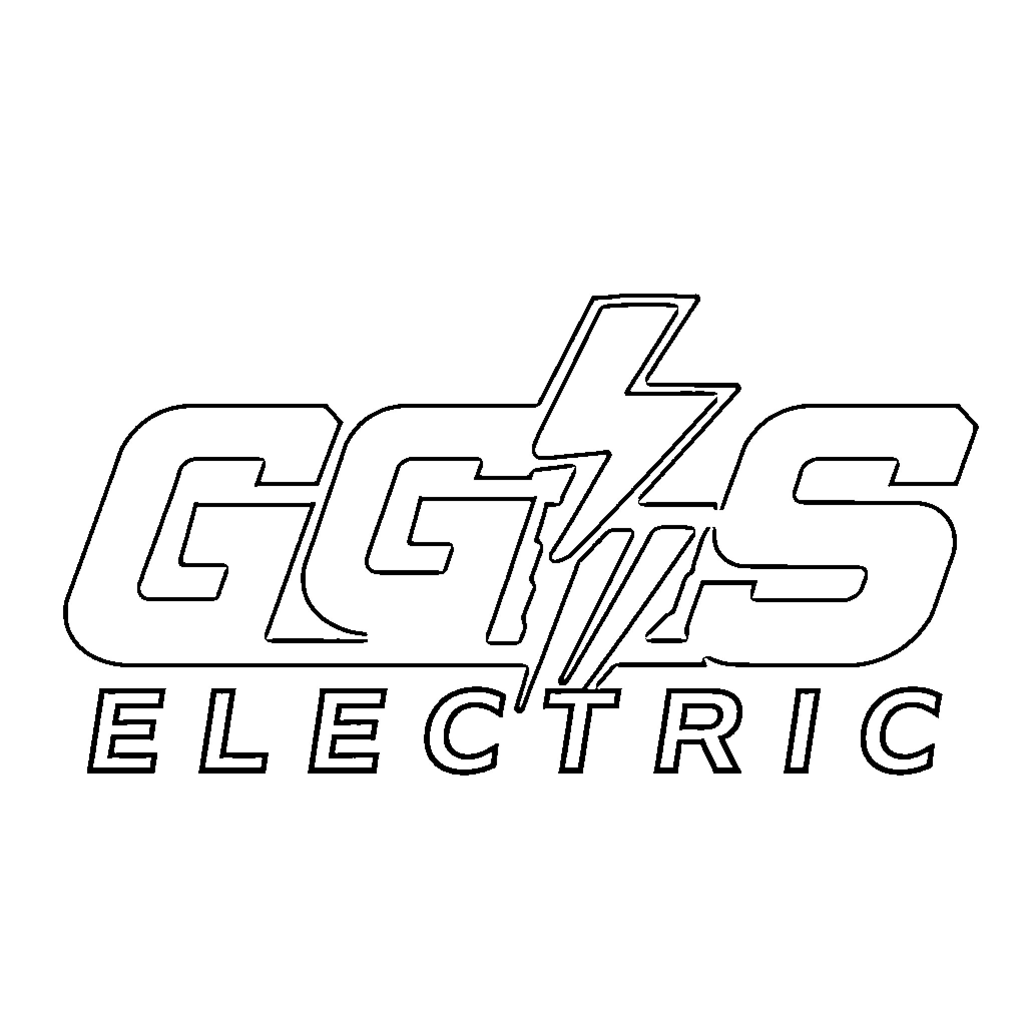 GS Electric logo design Coloring Page (free black-and-white line drawing printable PDF for all, from beginners to advanced learners, including children, teens, adults, and seniors)