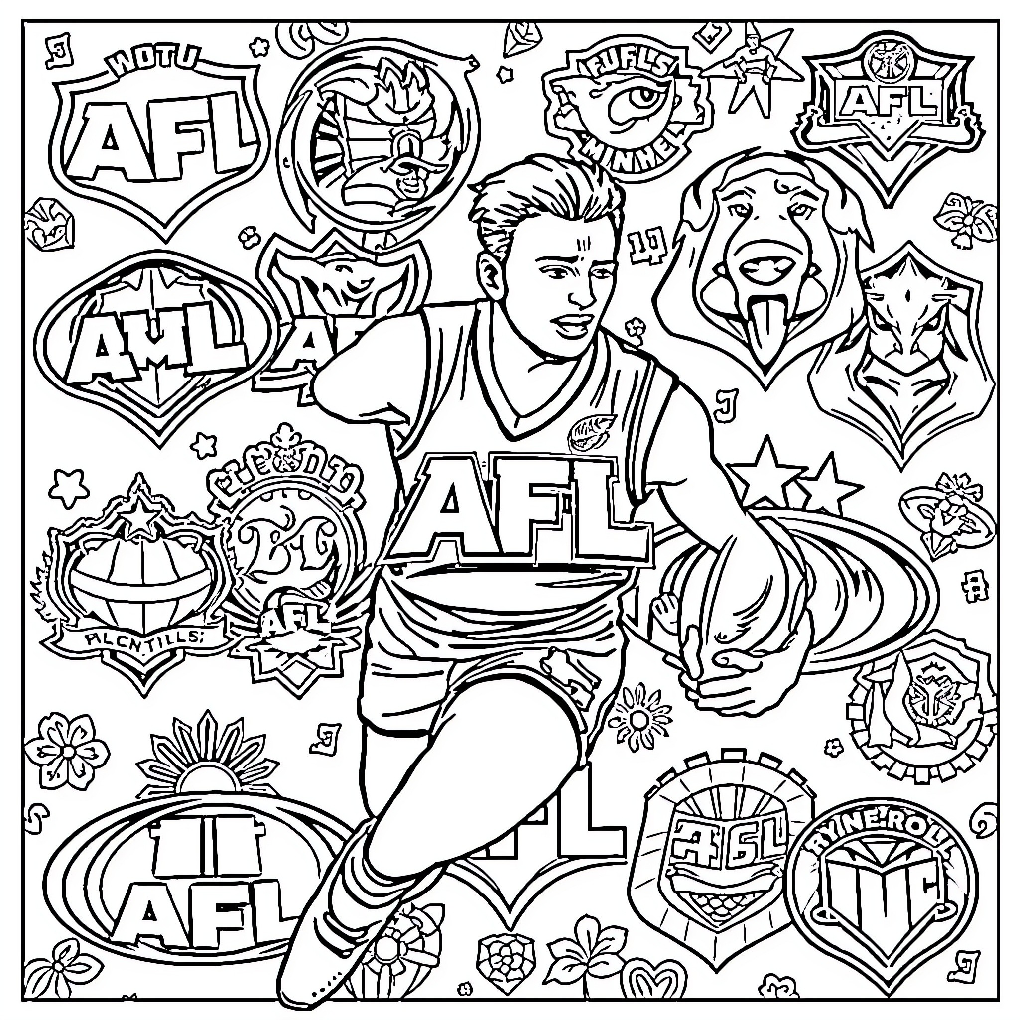 Best AFL Coloring Pages (Free Printable PDF)