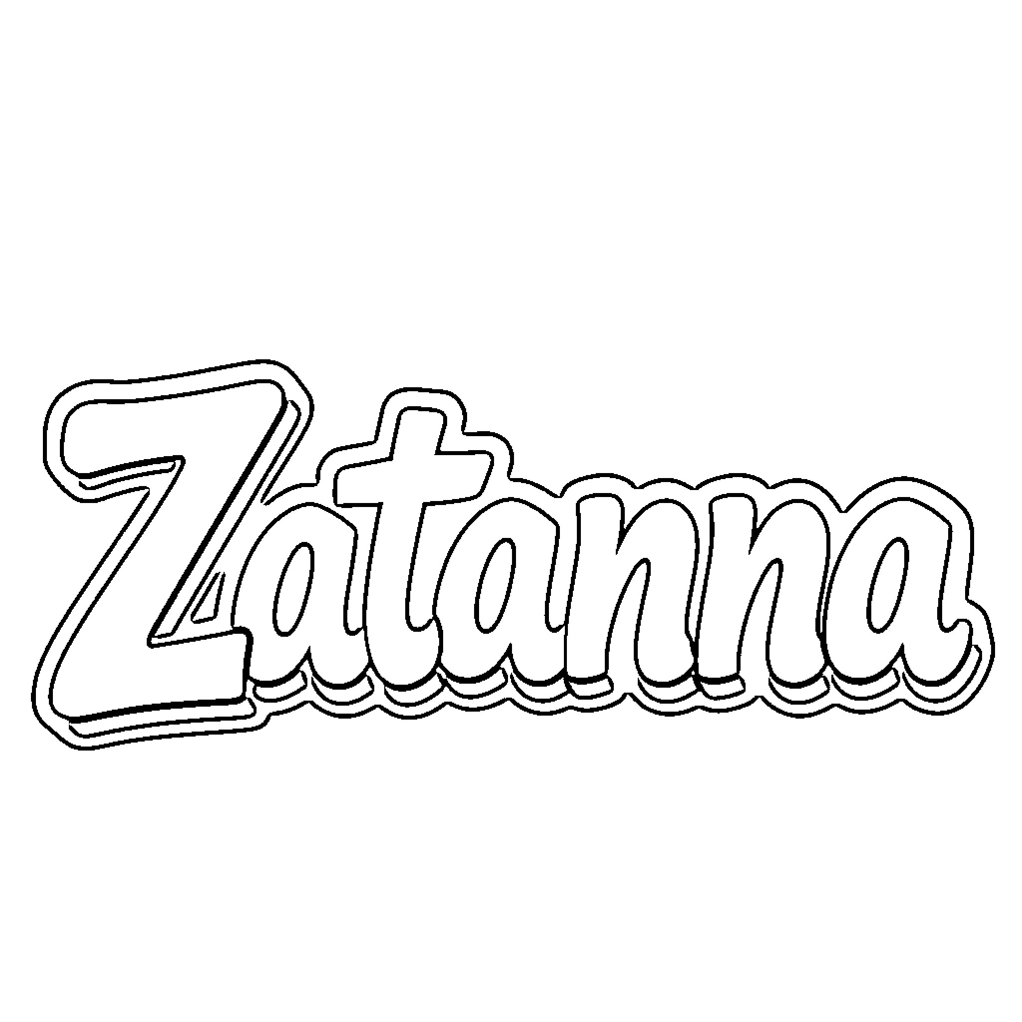 Zatanna's Magical Persona Coloring Page (free black-and-white line drawing printable PDF for all, from beginners to advanced learners, including children, teens, adults, and seniors)
