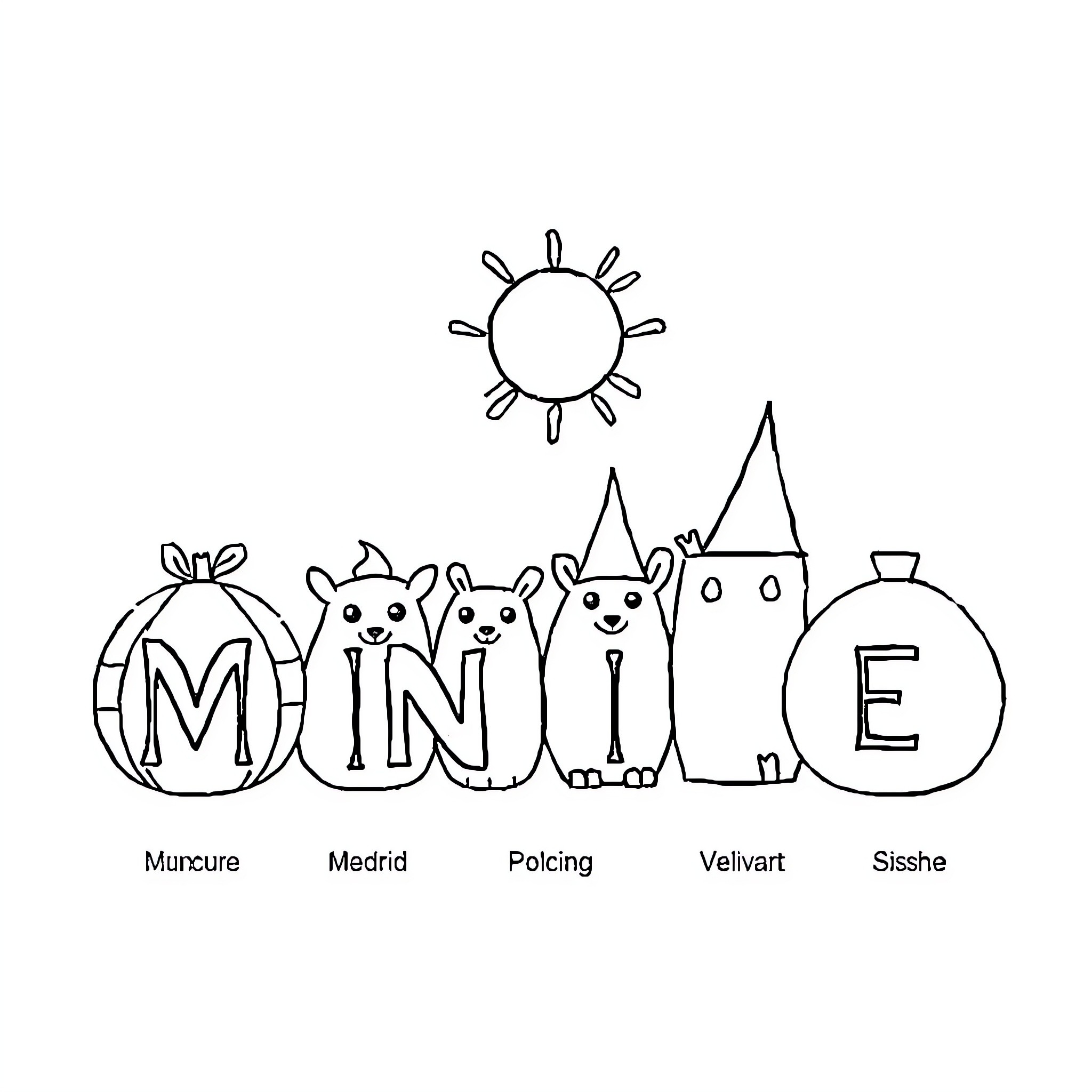 Day at the park with cute animal friends Coloring Page (free black-and-white line drawing printable PDF for all, from beginners to advanced learners, including children, teens, adults, and seniors)