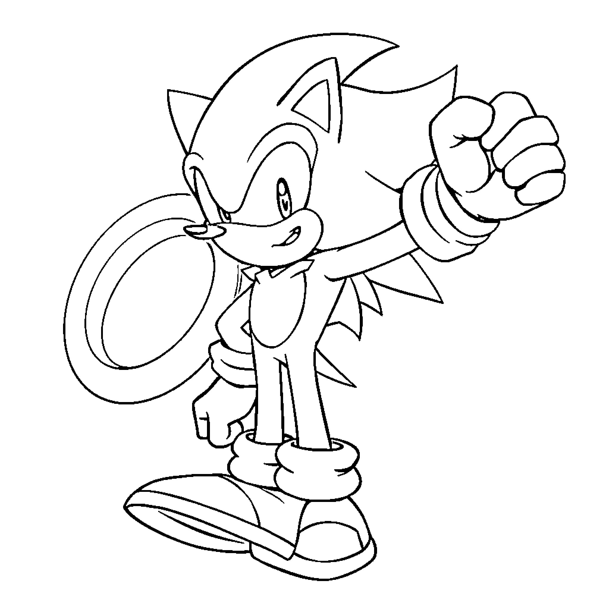Shadow of a playful cartoon character Coloring Page (free black-and-white line drawing printable PDF for all, from beginners to advanced learners, including children, teens, adults, and seniors)