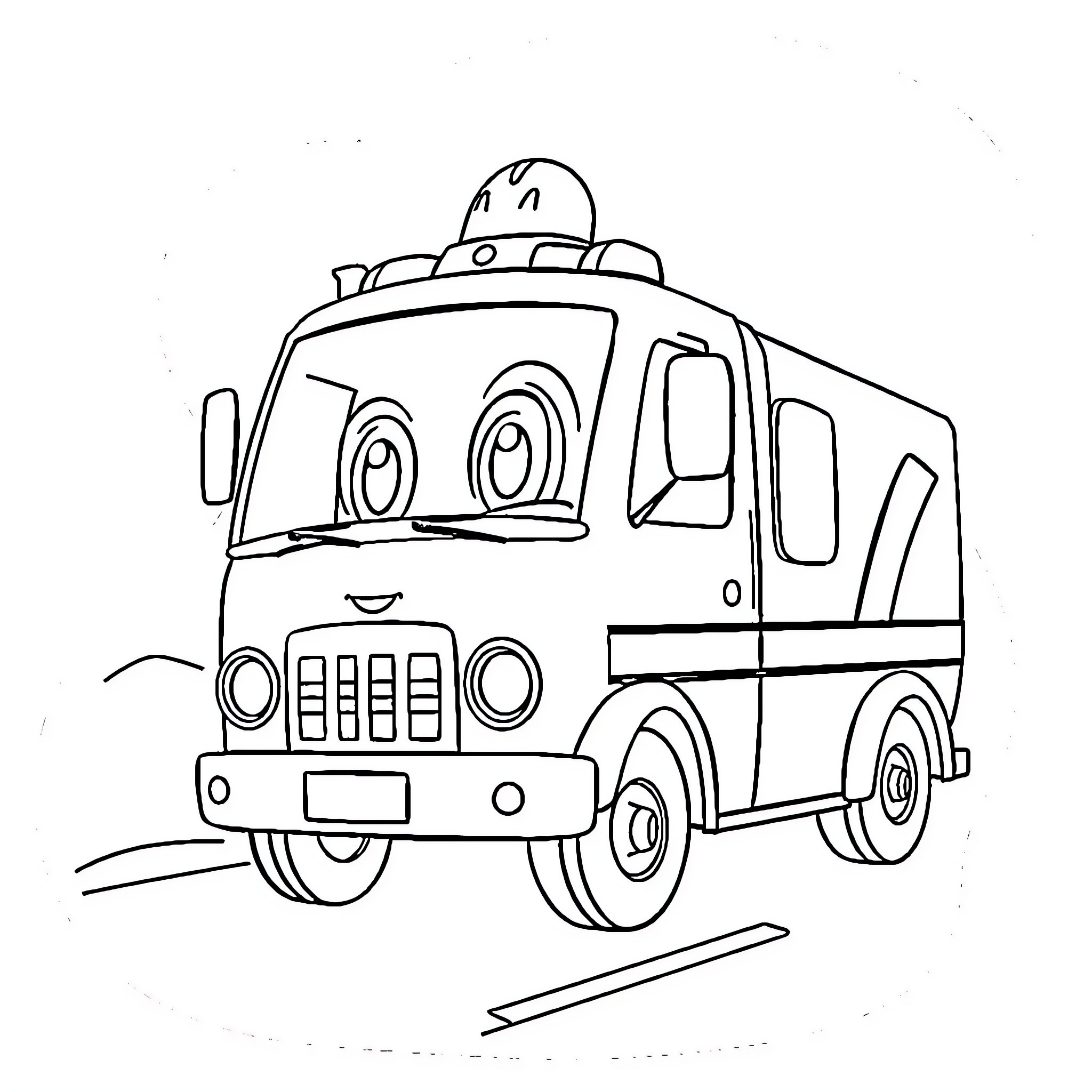 Paw Patrol Firetruck Adventures Coloring Page (free black-and-white line drawing printable PDF for all, from beginners to advanced learners, including children, teens, adults, and seniors)