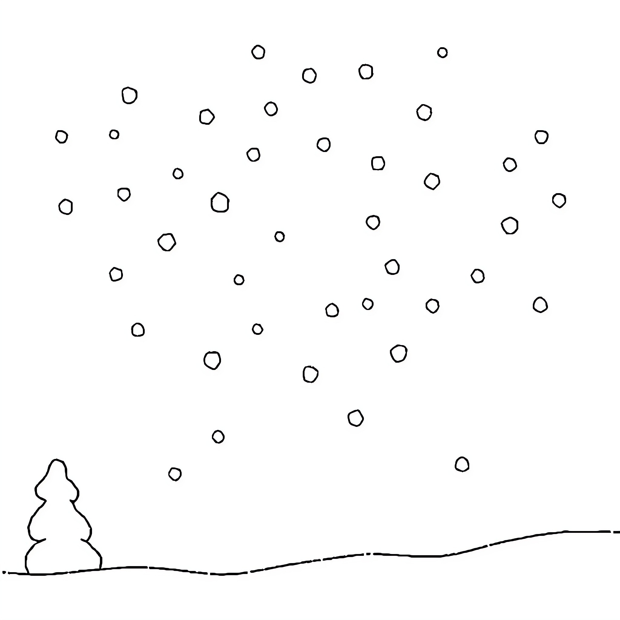 Cloud of shapeless forms drifting in the sky Coloring Page (free black-and-white line drawing printable PDF for all, from beginners to advanced learners, including children, teens, adults, and seniors)