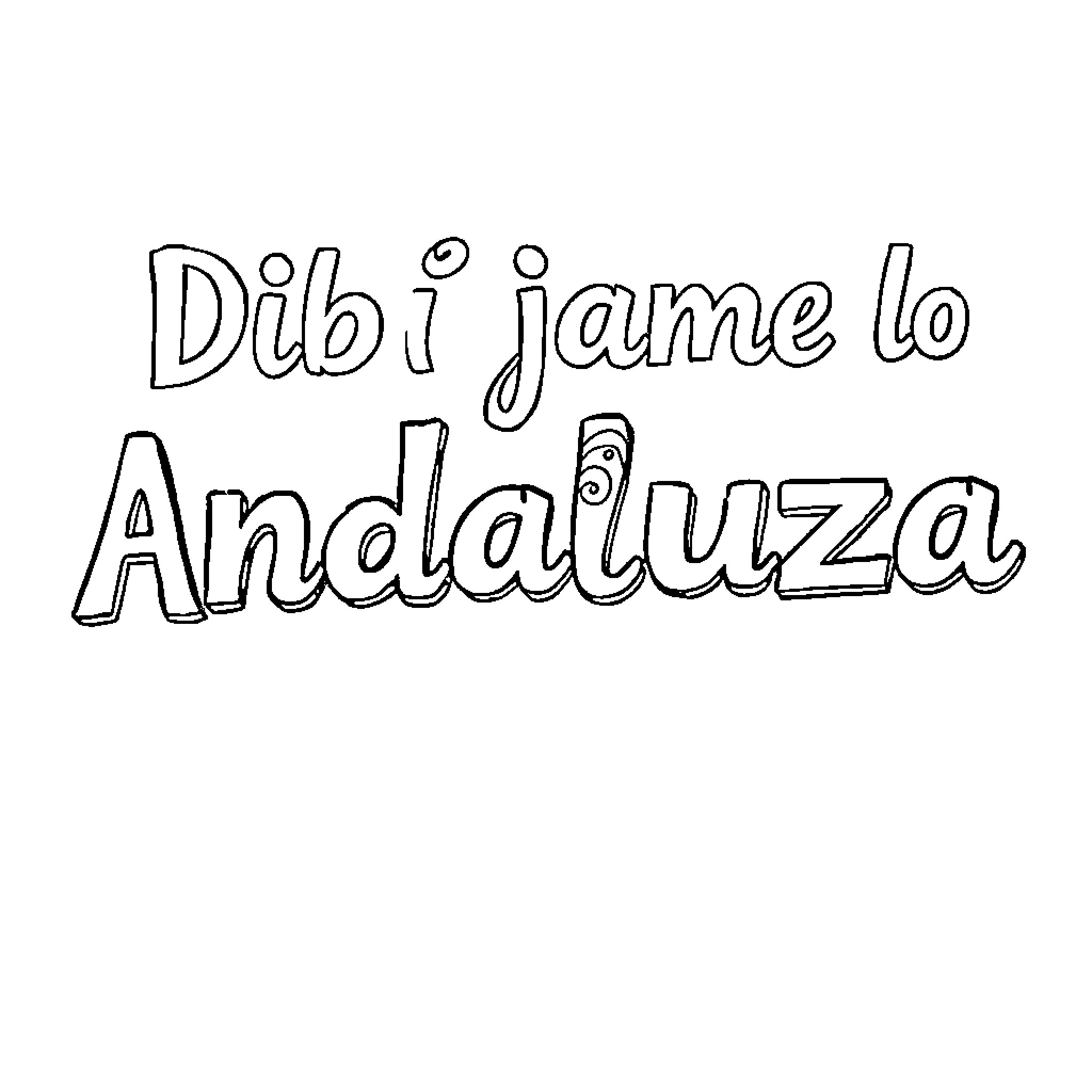 Palabra: Handwritten text expressing enjoyment Coloring Page (free black-and-white line drawing printable PDF for all, from beginners to advanced learners, including children, teens, adults, and seniors)