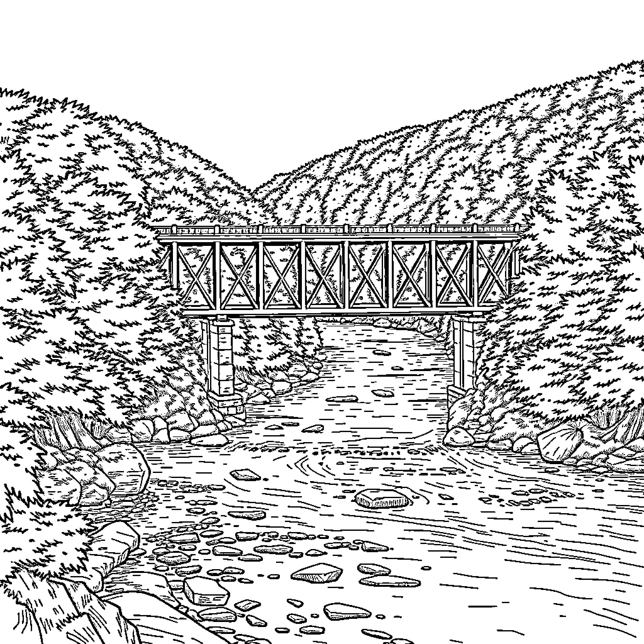 Best Bridge Coloring Pages (Free Printable PDF)