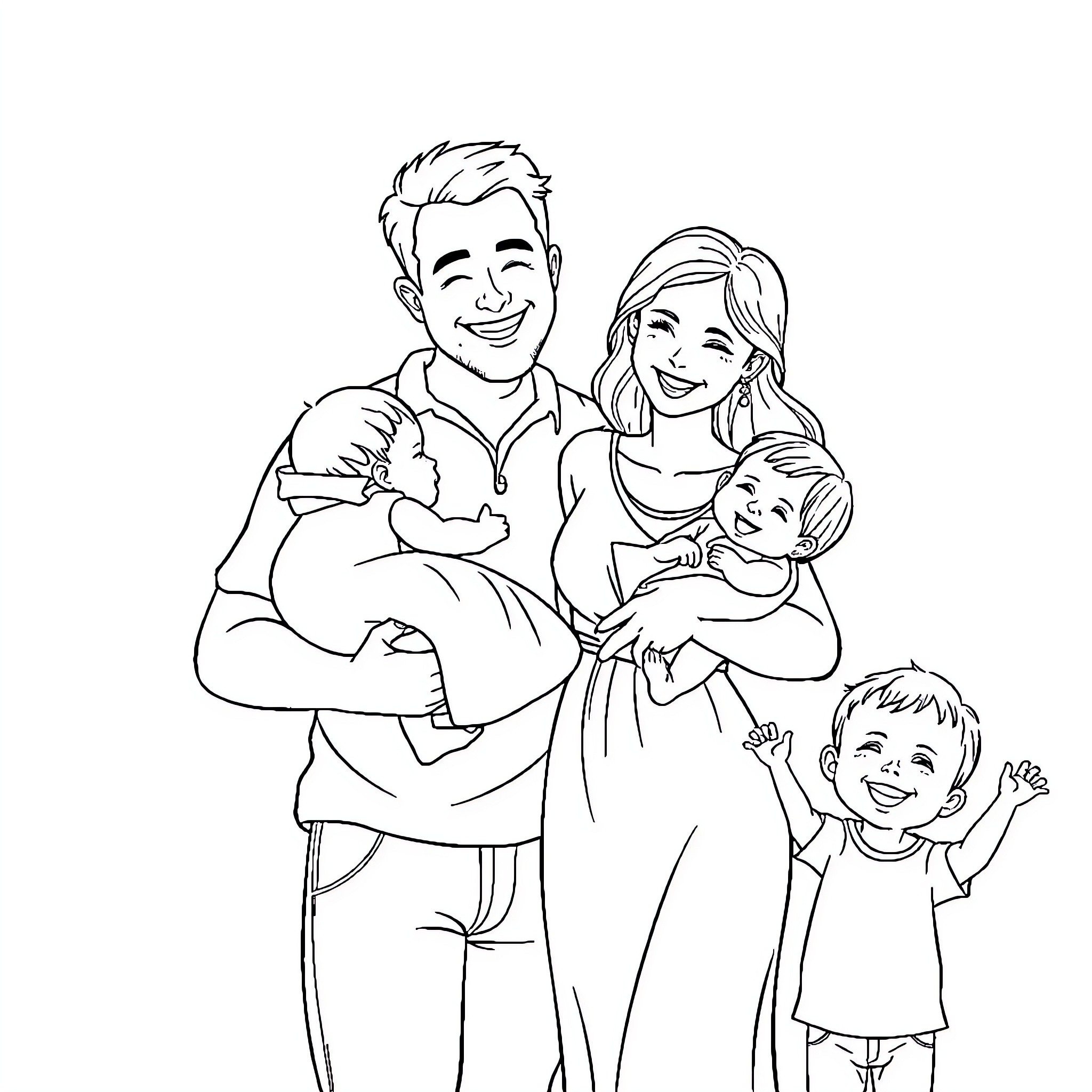 Best Family Coloring Pages (Free Printable PDF)