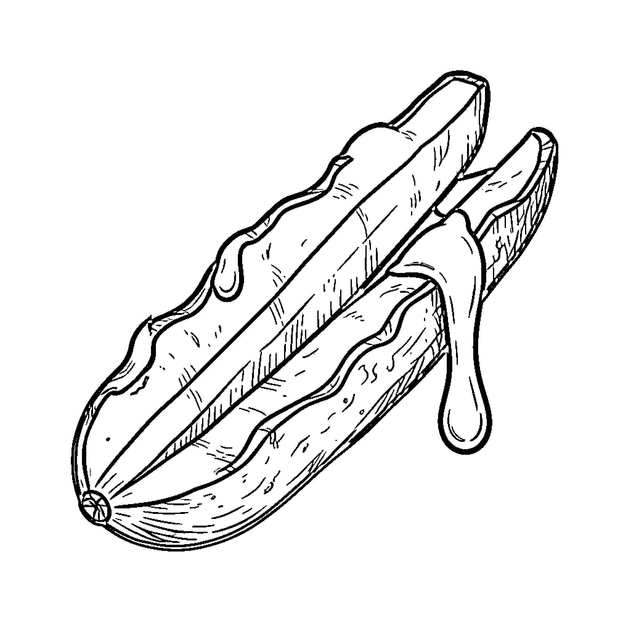 French Fry Snack in Sketch Style Coloring Page (free black-and-white line drawing printable PDF for all, from beginners to advanced learners, including children, teens, adults, and seniors)