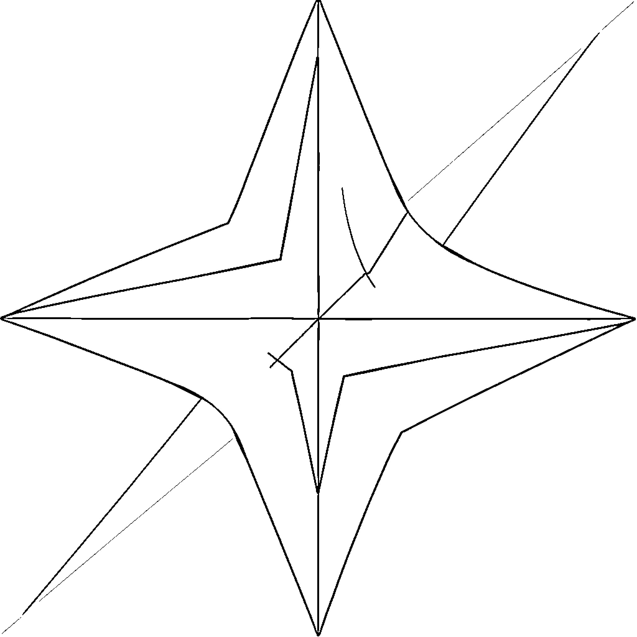 Geometric Design of Intersecting Lines and Shapes Coloring Page (free black-and-white line drawing printable PDF for all, from beginners to advanced learners, including children, teens, adults, and seniors)