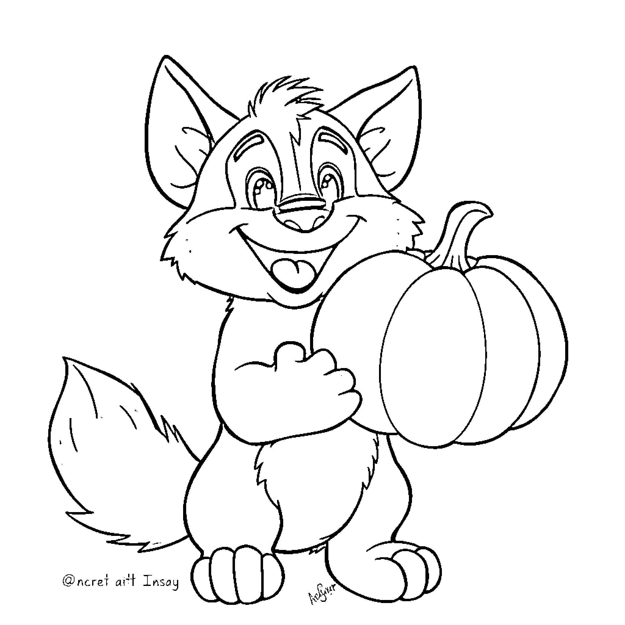 Bluey's Playful Halloween Pumpkin Coloring Page (free black-and-white line drawing printable PDF for all, from beginners to advanced learners, including children, teens, adults, and seniors)
