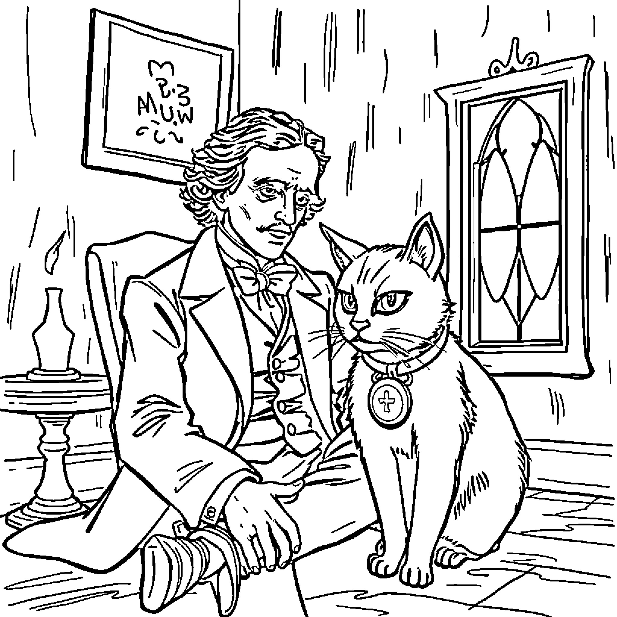 Best Edgar Allan Poe Coloring Pages (Free Printable PDF)