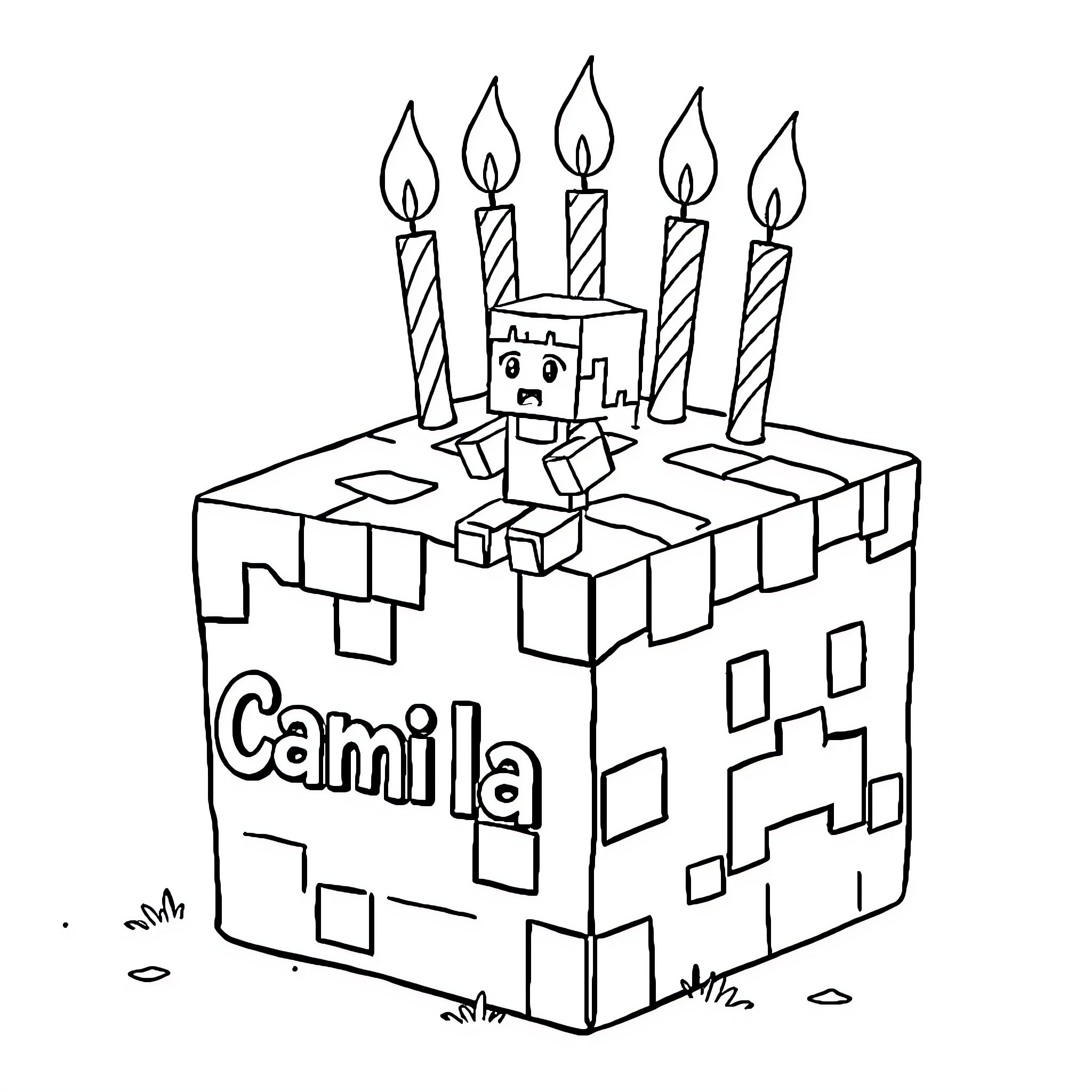 2 Best Minecraft Cake Coloring Pages (Free Printable PDFs)