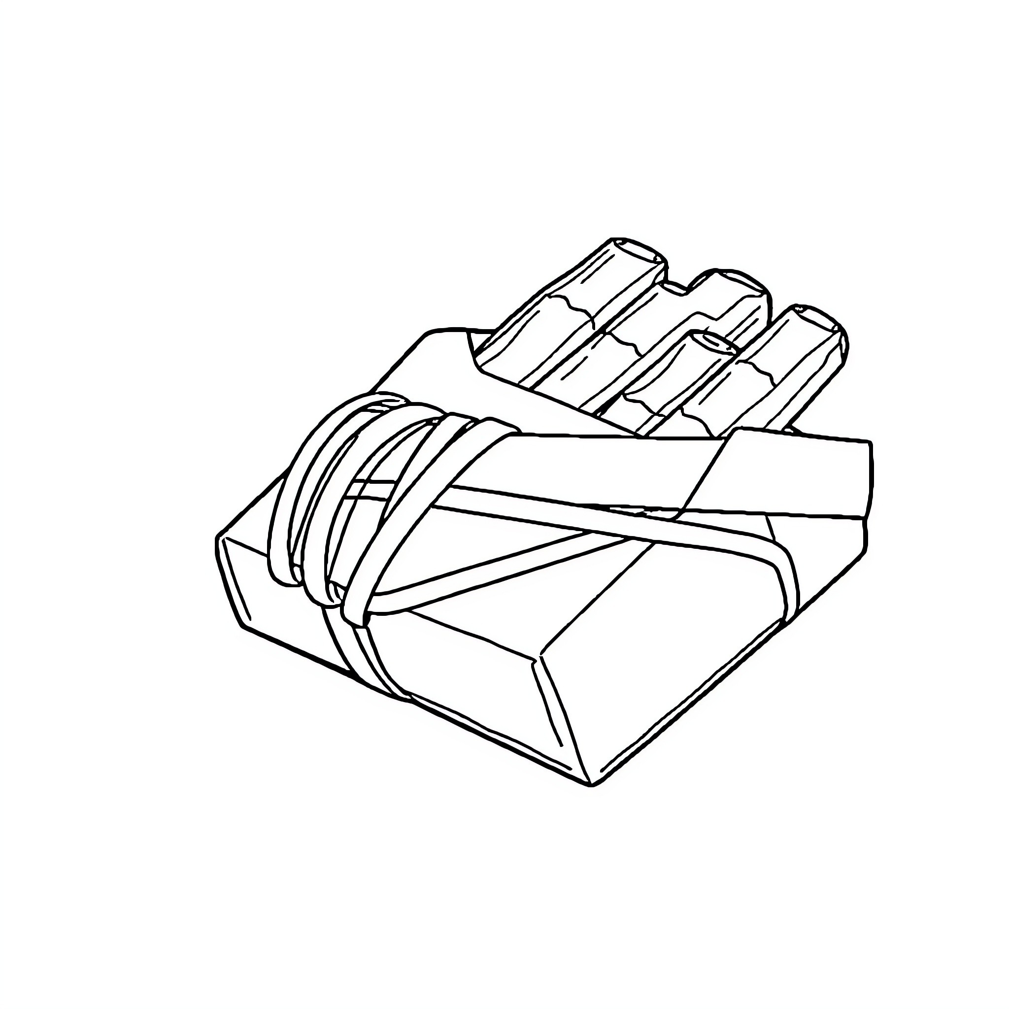 Cigarette box with detailed packaging Coloring Page (free black-and-white line drawing printable PDF for all, from beginners to advanced learners, including children, teens, adults, and seniors)