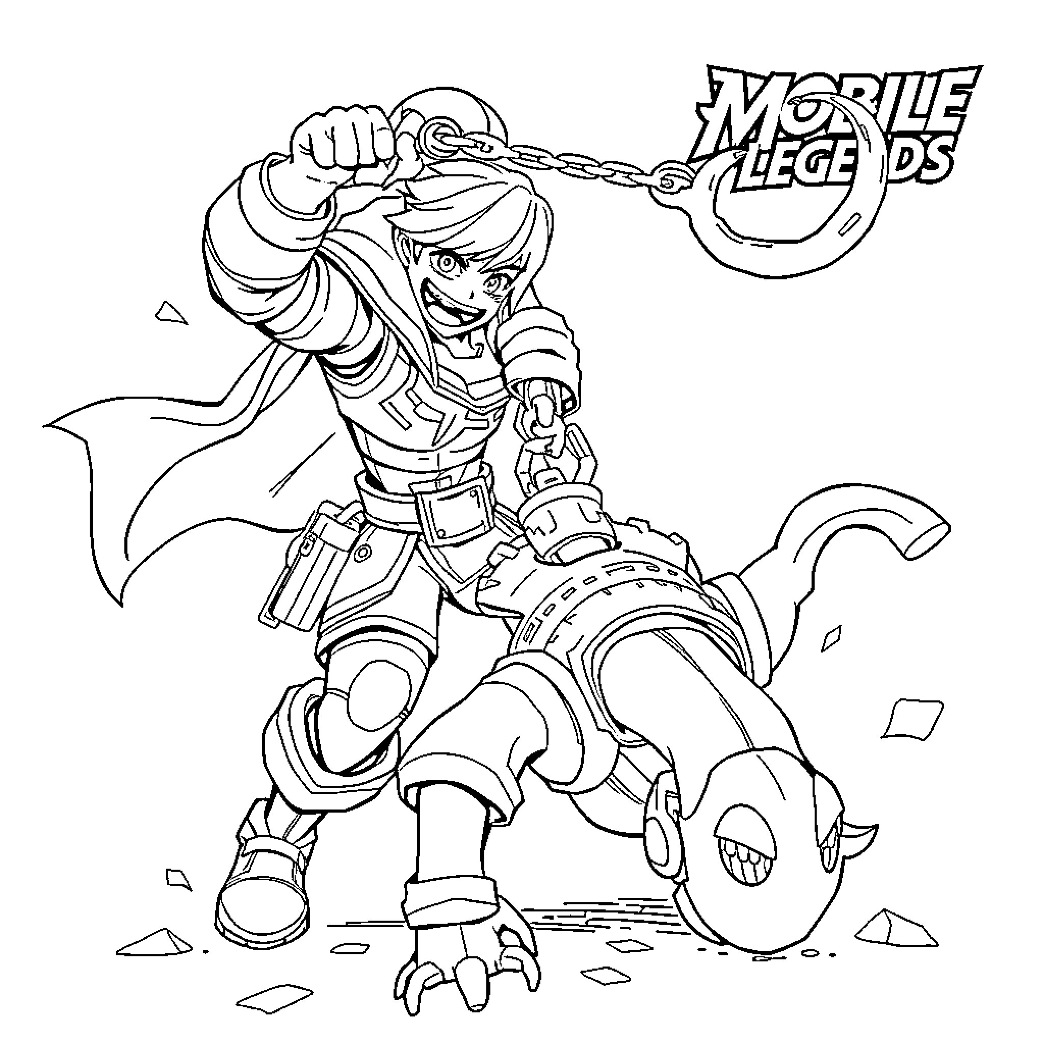 Franco's Heroic Adventure Coloring Page (free black-and-white line drawing printable PDF for all, from beginners to advanced learners, including children, teens, adults, and seniors)