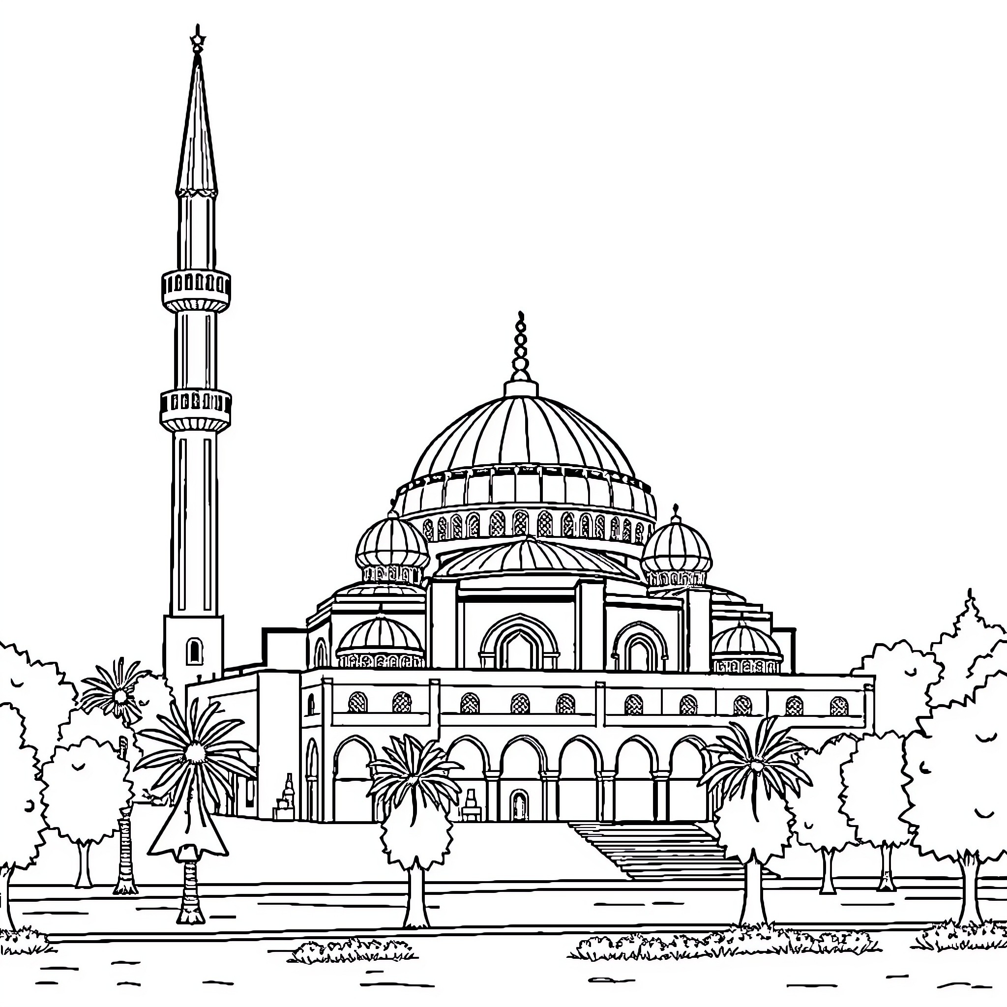 Best Mosque Coloring Pages (Free Printable PDF)