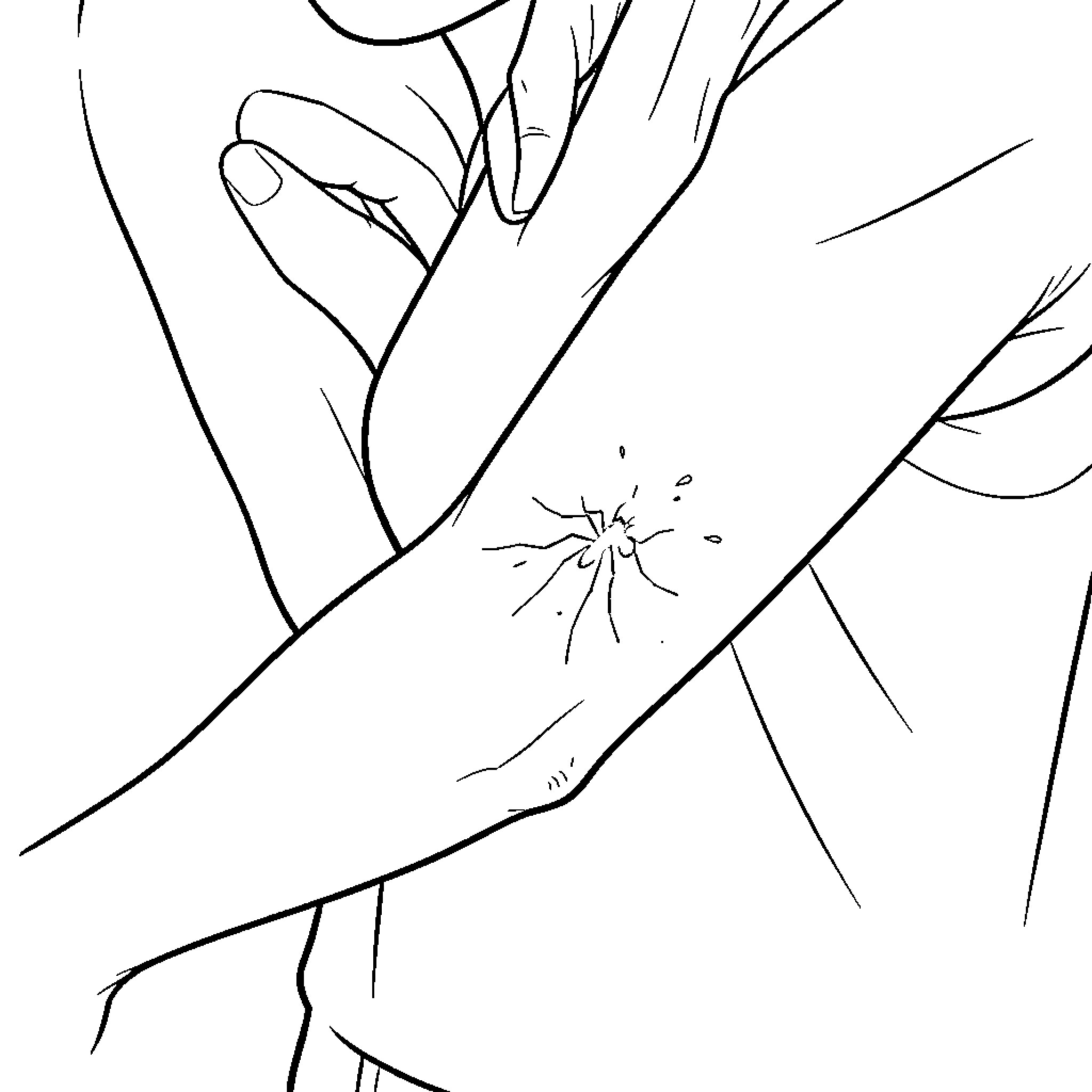 Persona of an Explosive Encounter Coloring Page (free black-and-white line drawing printable PDF for all, from beginners to advanced learners, including children, teens, adults, and seniors)