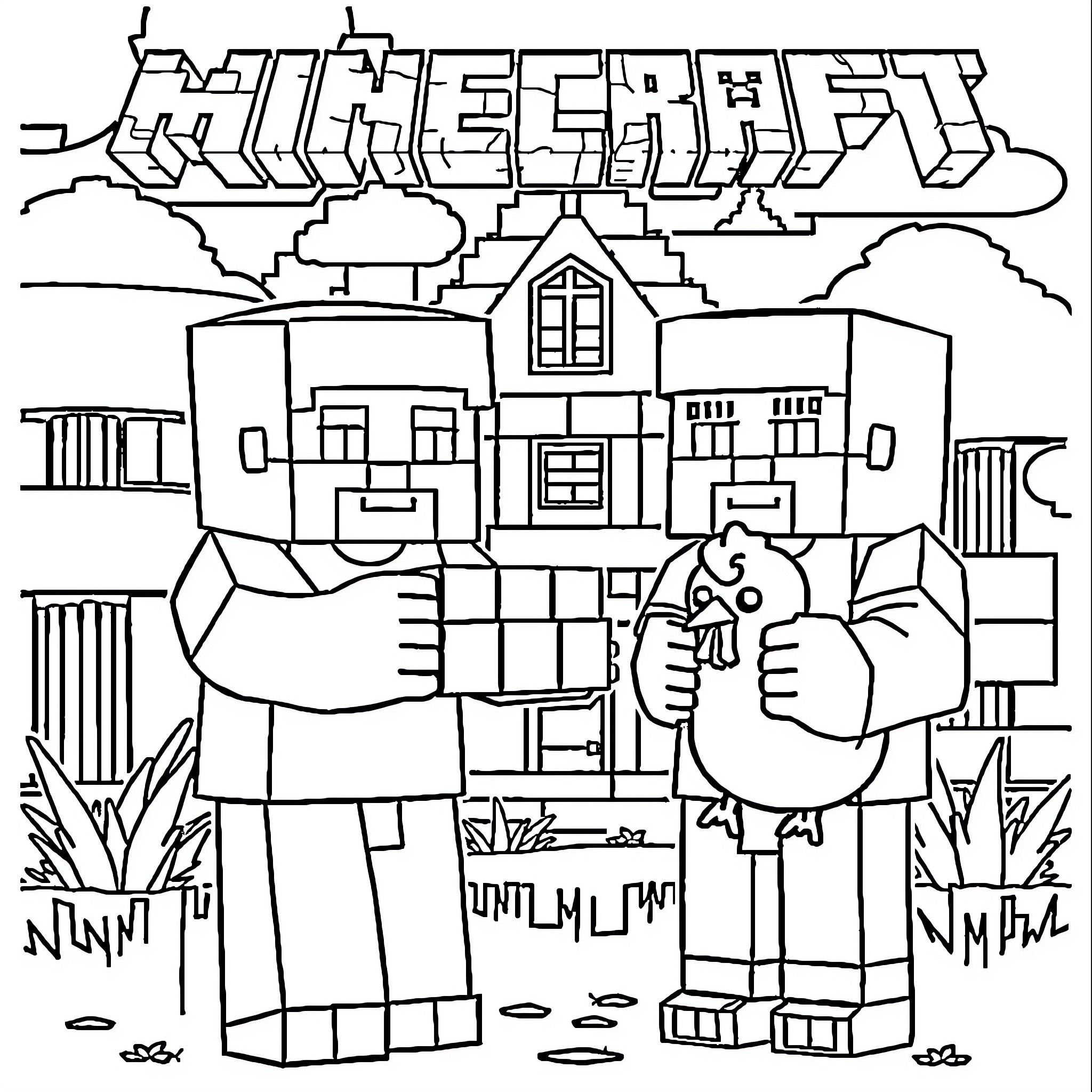 1 Best Minecraft Guy Coloring Pages (Free Printable PDFs)