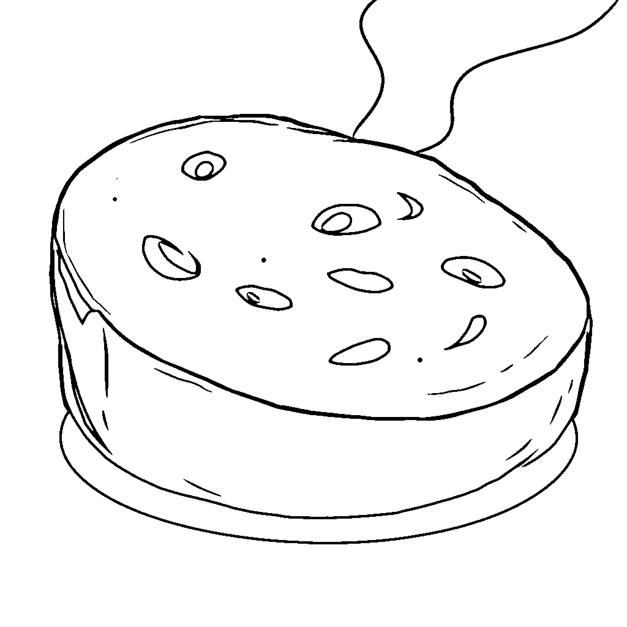 Bread fresh from the oven Coloring Page (free black-and-white line drawing printable PDF for all, from beginners to advanced learners, including children, teens, adults, and seniors)