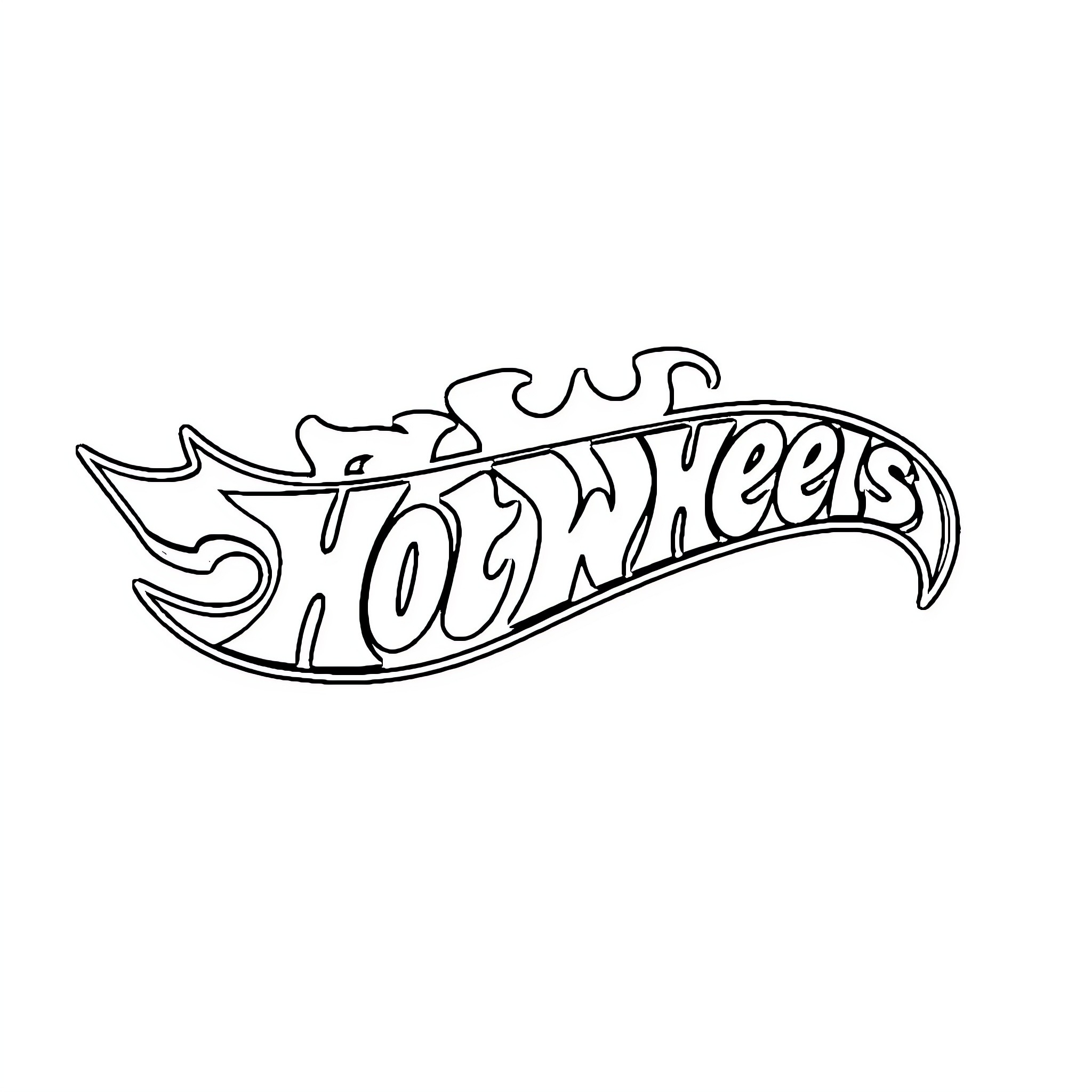 Hot Wheels racing car adventure Coloring Page (free black-and-white line drawing printable PDF for all, from beginners to advanced learners, including children, teens, adults, and seniors)