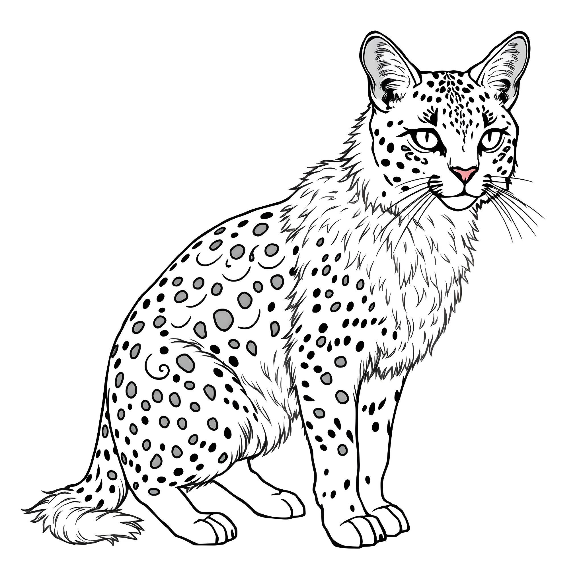 Koala resting calmly on a tree branch Coloring Page (free black-and-white line drawing printable PDF for all, from beginners to advanced learners, including children, teens, adults, and seniors)