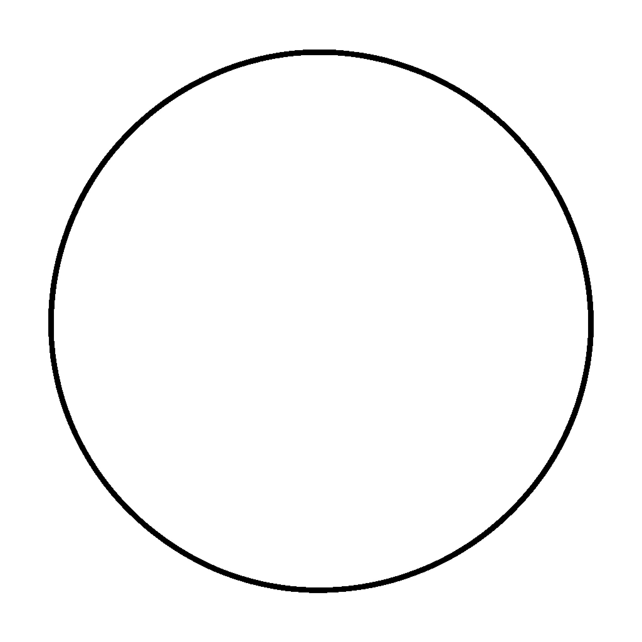 Butt outline of a simple circle shape Coloring Page (free black-and-white line drawing printable PDF for all, from beginners to advanced learners, including children, teens, adults, and seniors)
