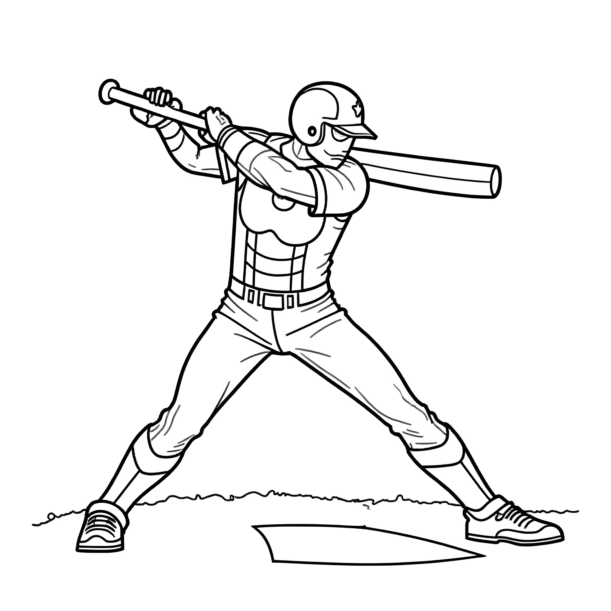 Ironman Character in Heroic Pose Coloring Page (free black-and-white line drawing printable PDF for all, from beginners to advanced learners, including children, teens, adults, and seniors)
