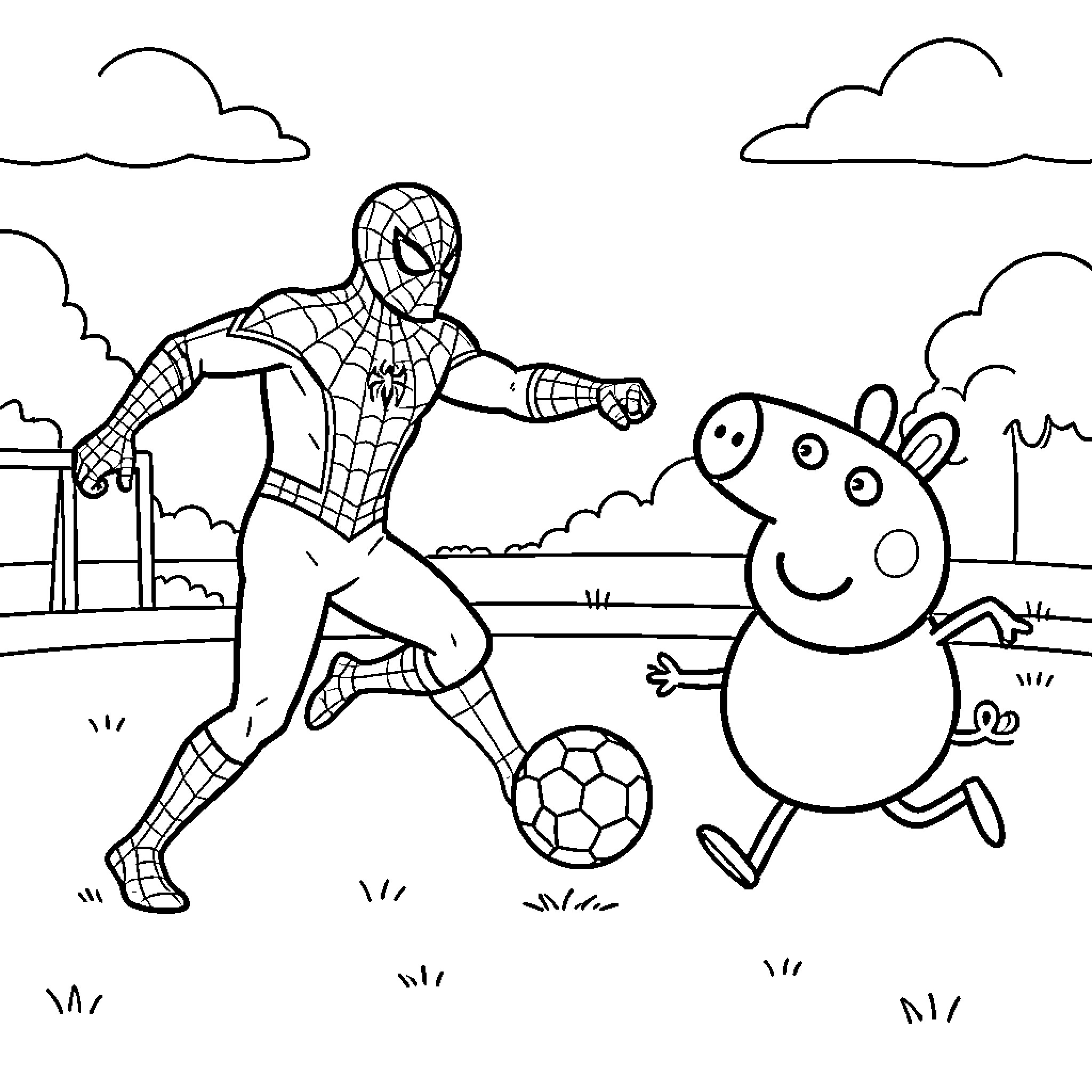 Tarantula Colouring In Best Spider-Man and Peppa Pig Coloring Pages (Free Printable PDF)