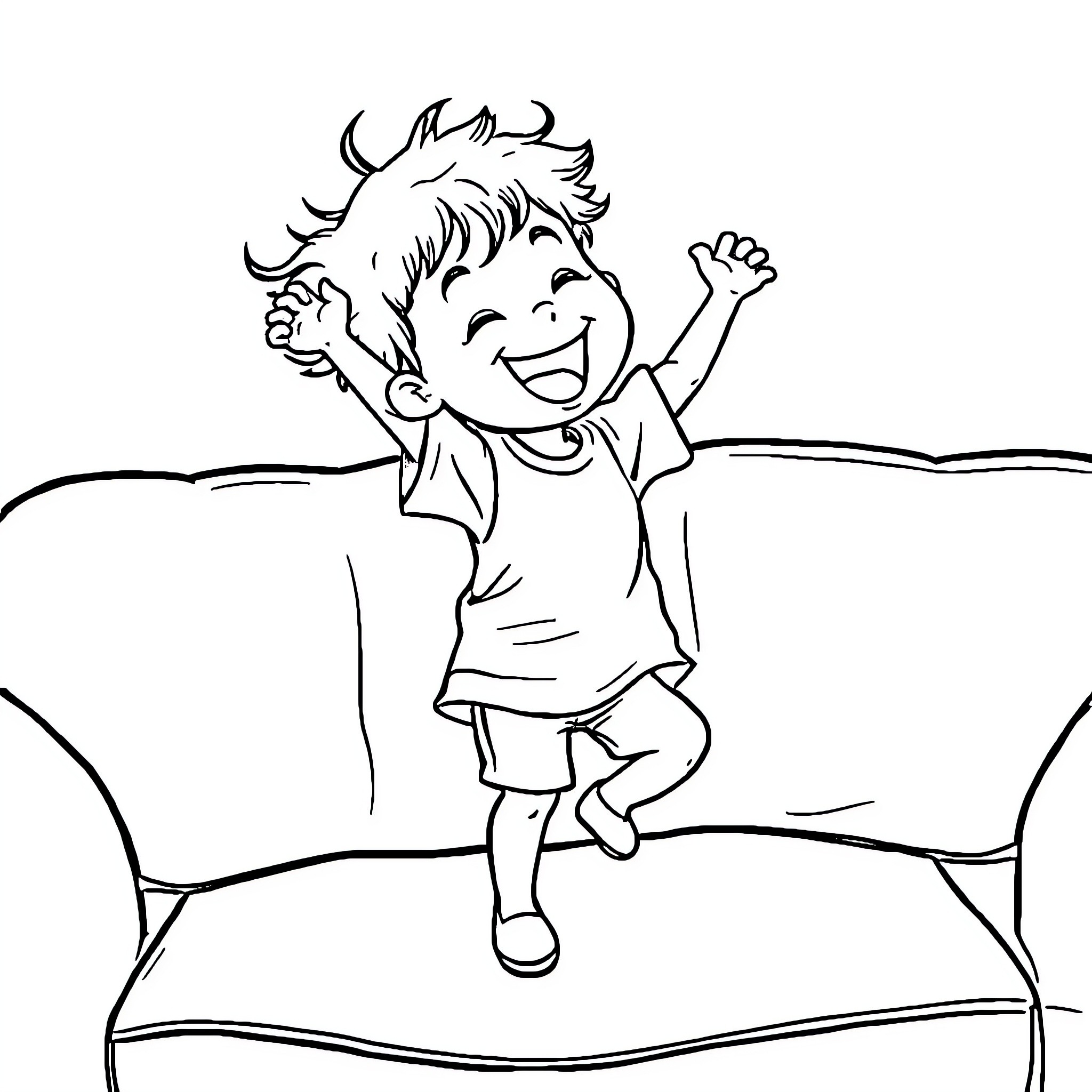 Dance of Joyful Expression Coloring Page (free black-and-white line drawing printable PDF for all, from beginners to advanced learners, including children, teens, adults, and seniors)