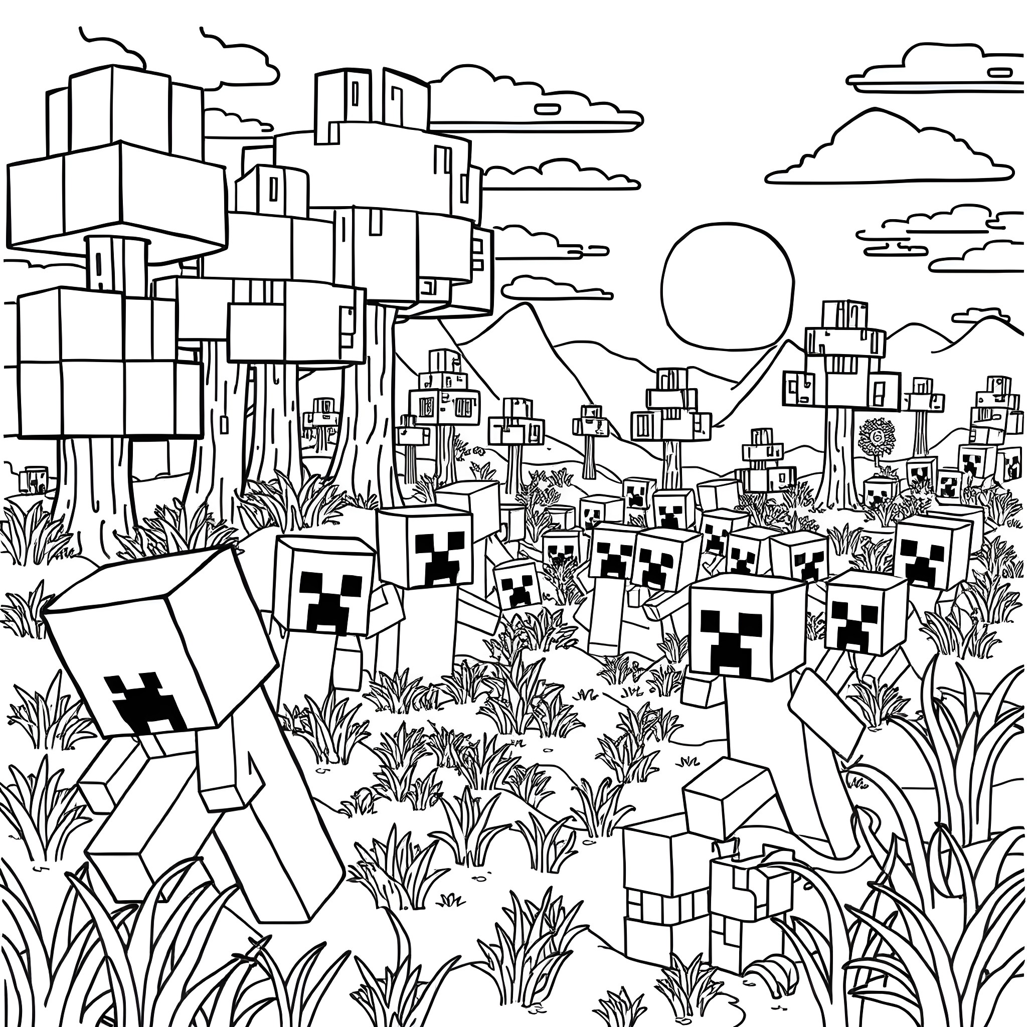 131 Best Creeper Coloring Pages (Free Printable PDFs)