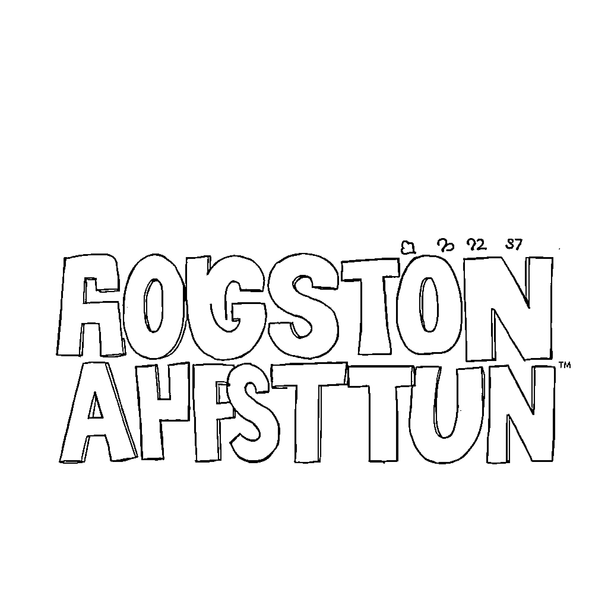 Abstract text with unique font and styling Coloring Page (free black-and-white line drawing printable PDF for all, from beginners to advanced learners, including children, teens, adults, and seniors)