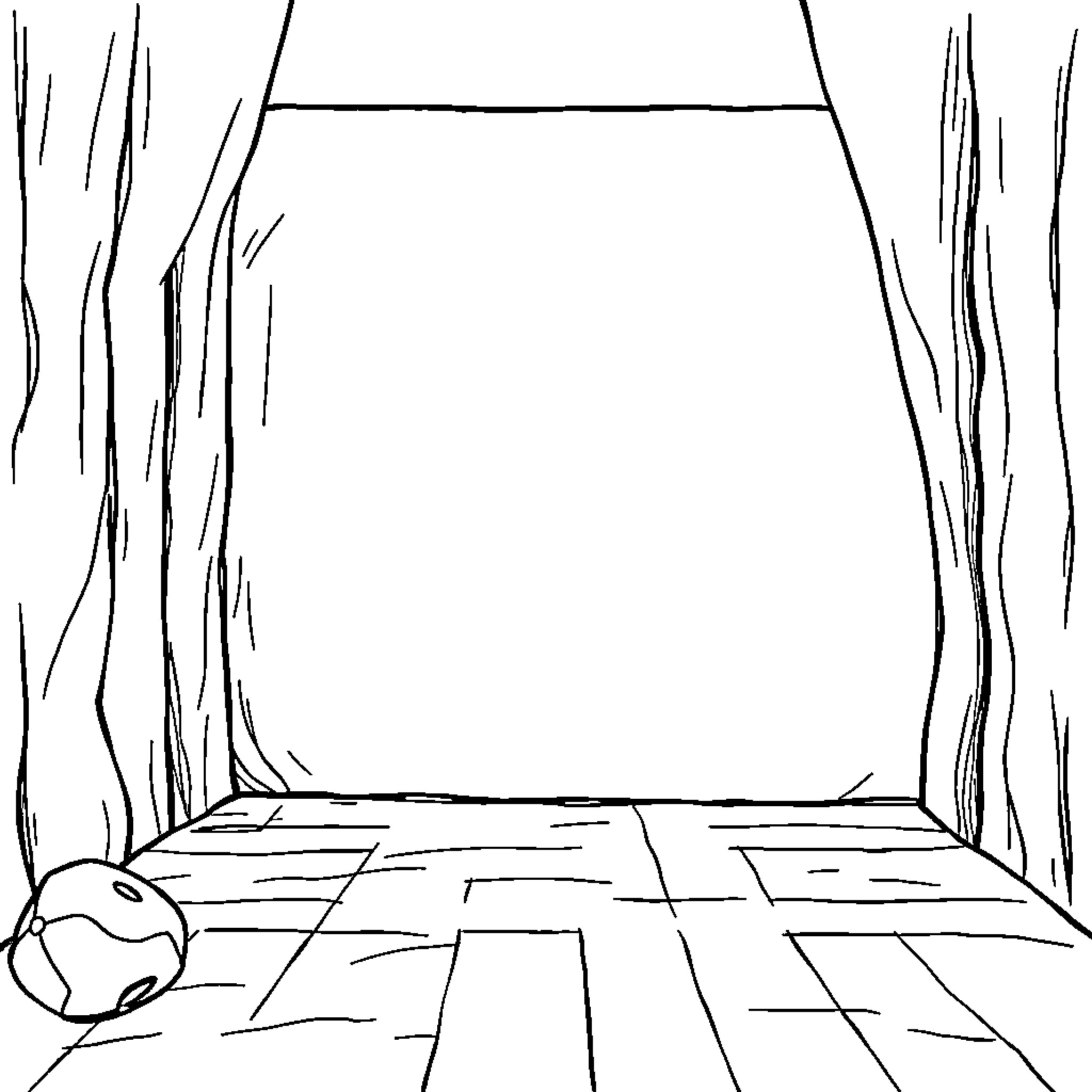 Nothing framed by abstract shapes and lines Coloring Page (free black-and-white line drawing printable PDF for all, from beginners to advanced learners, including children, teens, adults, and seniors)