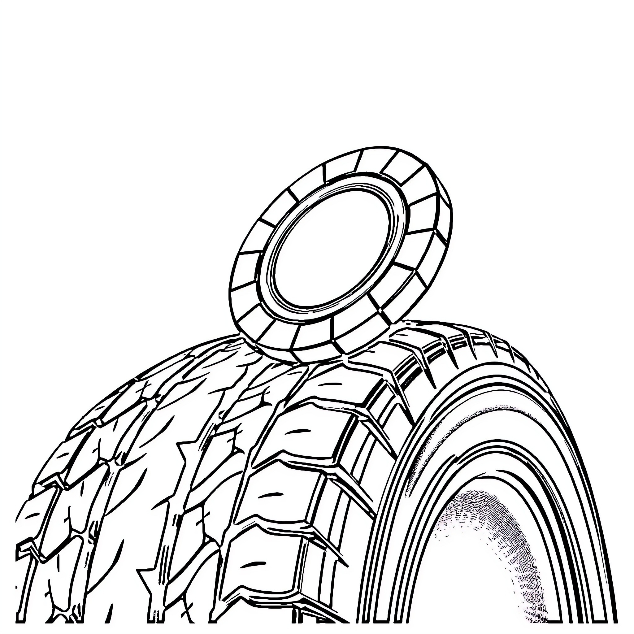 Poker Chip Tires Stacked Spirally Coloring Page (free black-and-white line drawing printable PDF for all, from beginners to advanced learners, including children, teens, adults, and seniors)