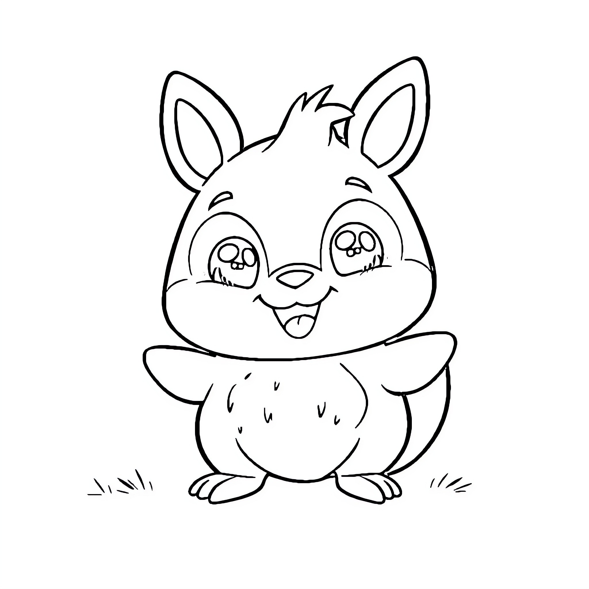 Sprunki's Silly Critter Companions Coloring Page (free black-and-white line drawing printable PDF for all, from beginners to advanced learners, including children, teens, adults, and seniors)