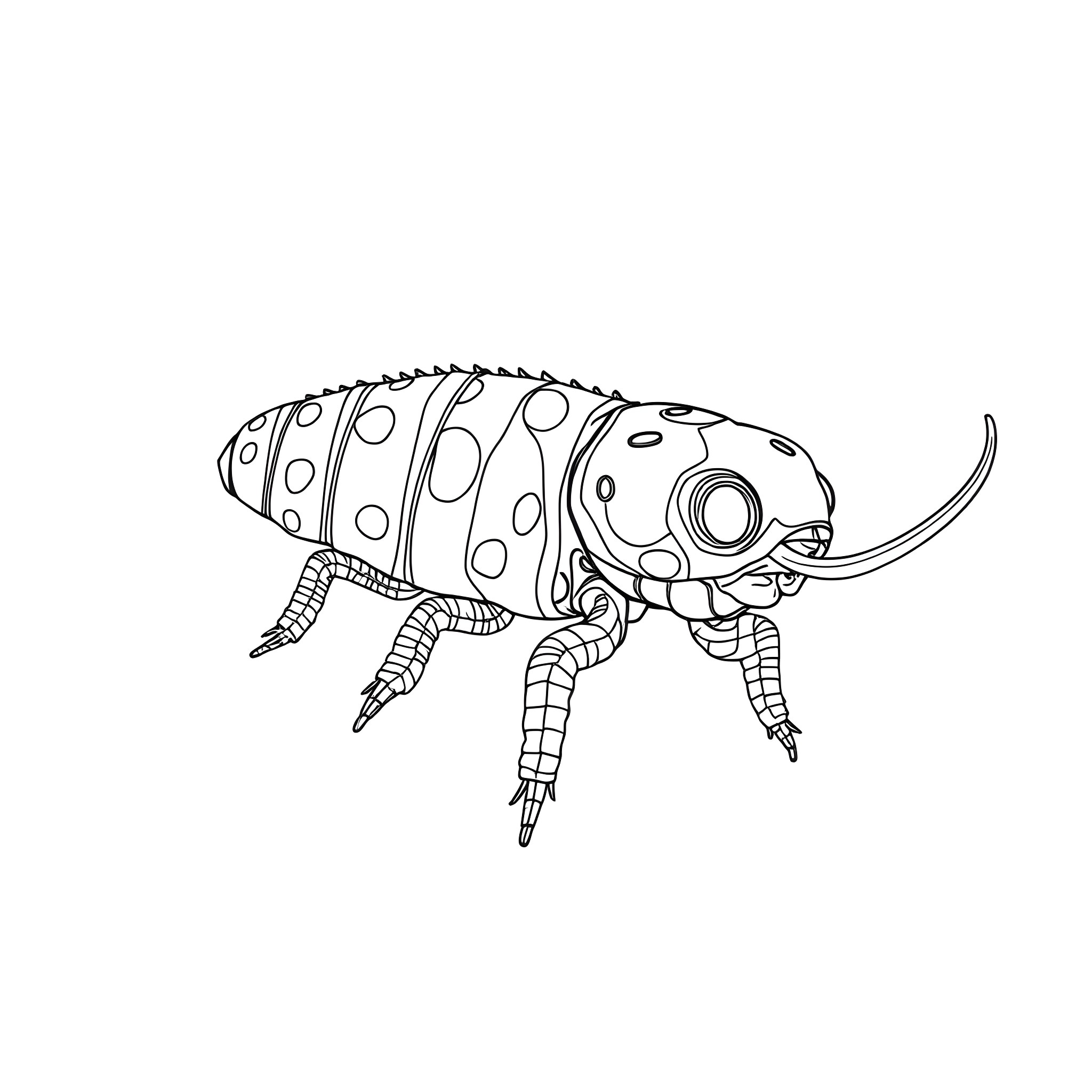 Bothriechis Schlegelii in detailed line art illustration Coloring Page (free black-and-white line drawing printable PDF for all, from beginners to advanced learners, including children, teens, adults, and seniors)