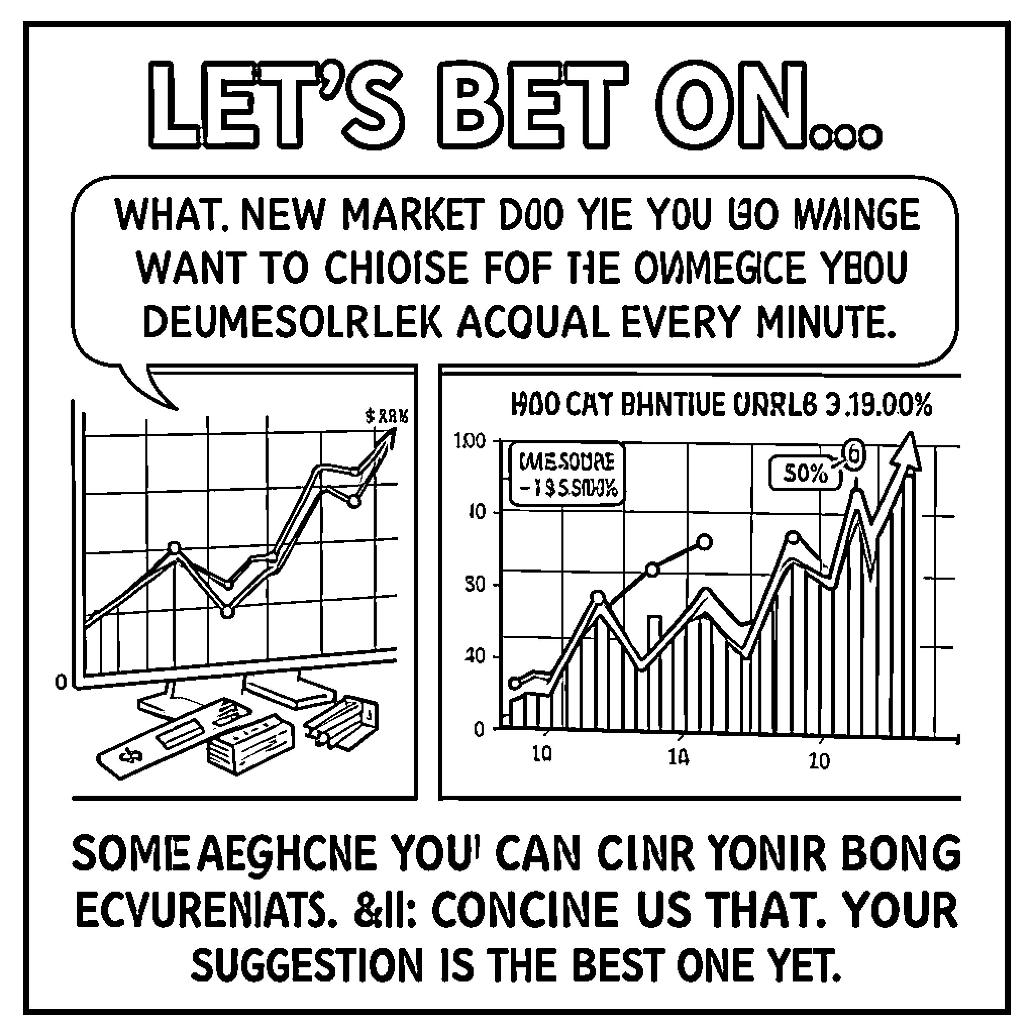 Market analysis through various financial growth charts Coloring Page (free black-and-white line drawing printable PDF for all, from beginners to advanced learners, including children, teens, adults, and seniors)