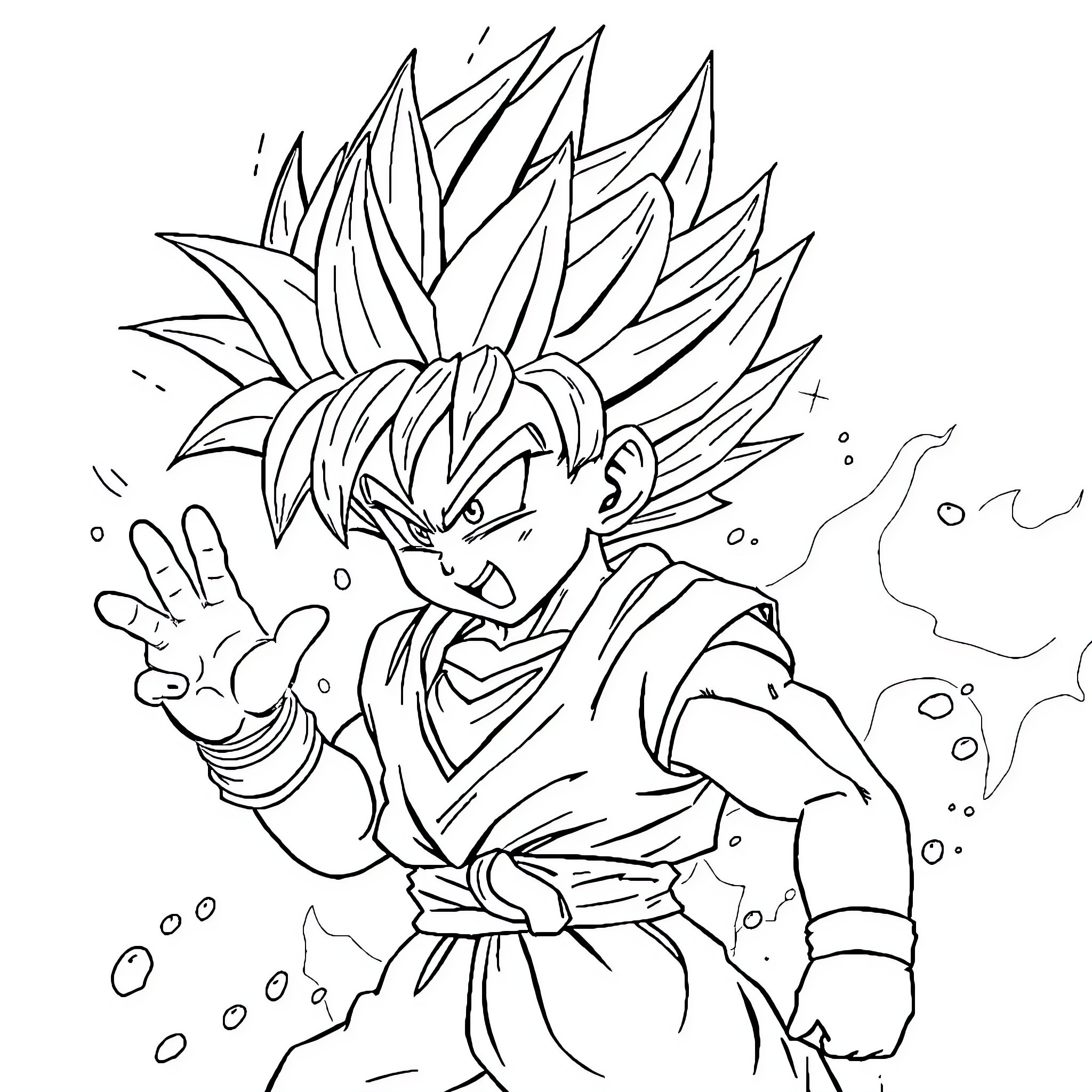 Bluey warrior's fierce energy and determination Coloring Page (free black-and-white line drawing printable PDF for all, from beginners to advanced learners, including children, teens, adults, and seniors)