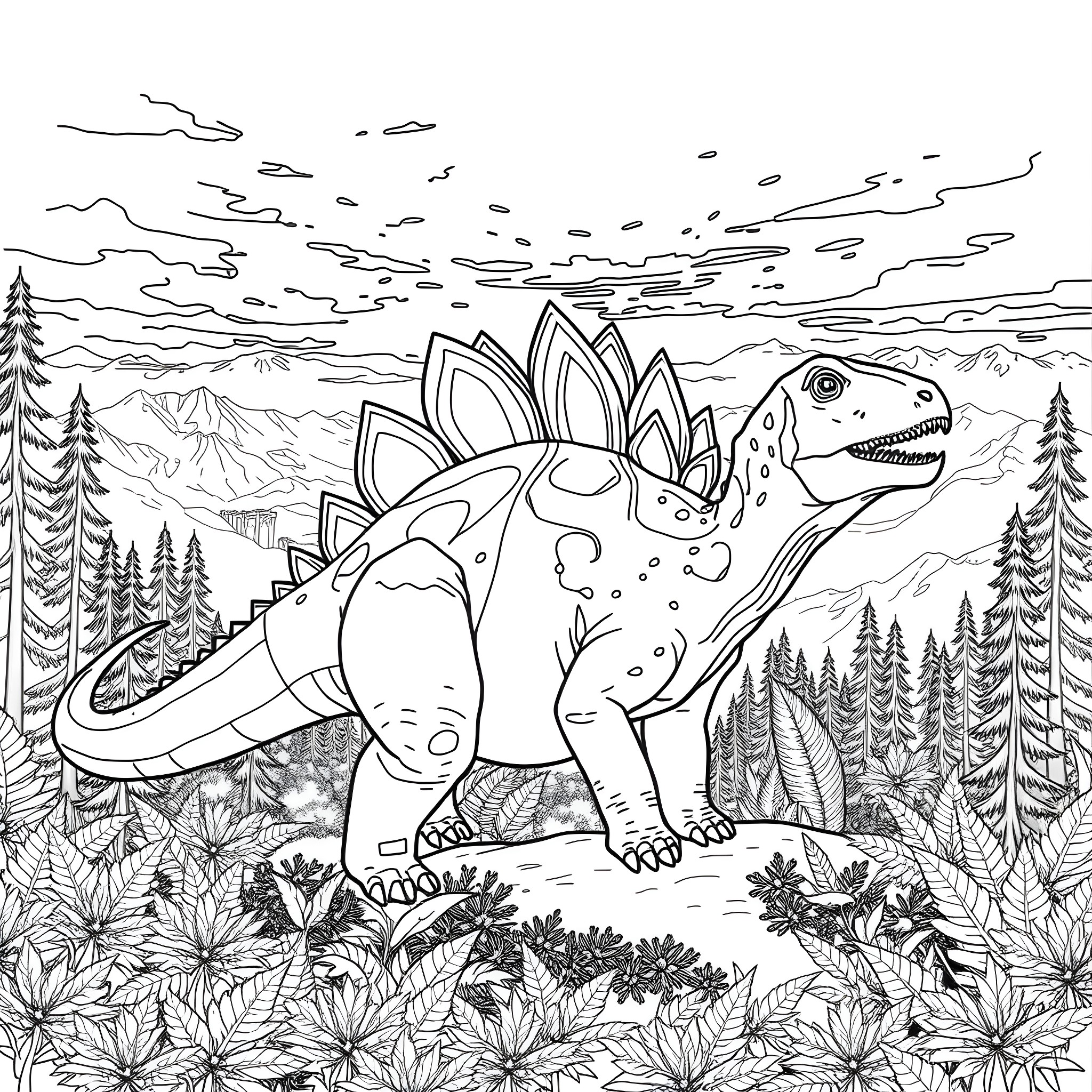 1 Best Stegosaurus Coloring Pages (Free Printable PDFs)