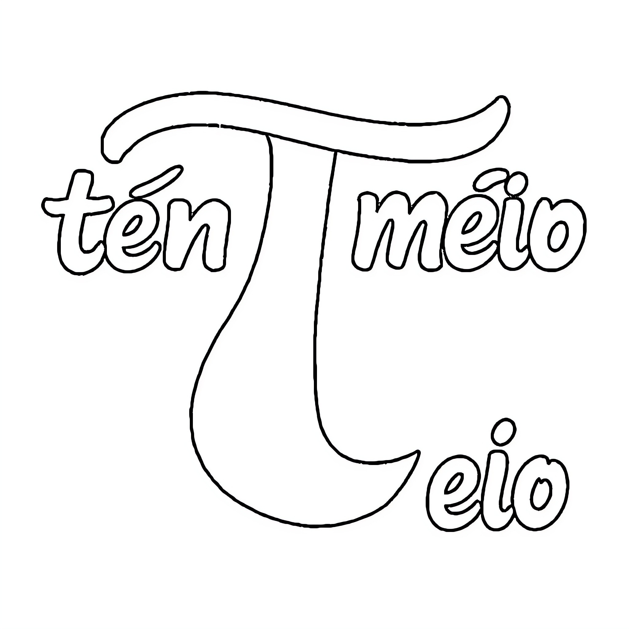 Phonemes with T: Playful lettering practice Coloring Page (free black-and-white line drawing printable PDF for all, from beginners to advanced learners, including children, teens, adults, and seniors)