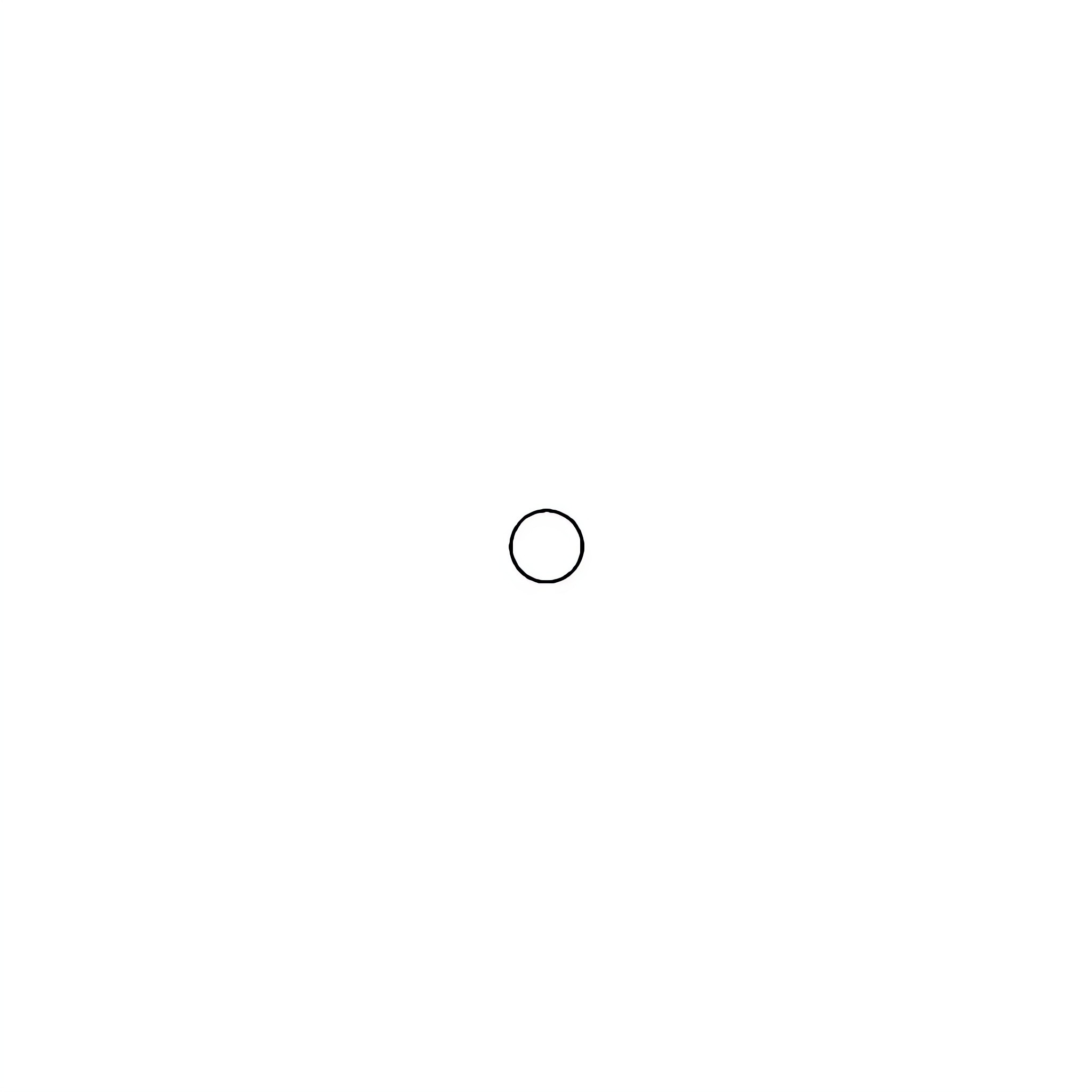 Dot in a simple circle Coloring Page (free black-and-white line drawing printable PDF for all, from beginners to advanced learners, including children, teens, adults, and seniors)