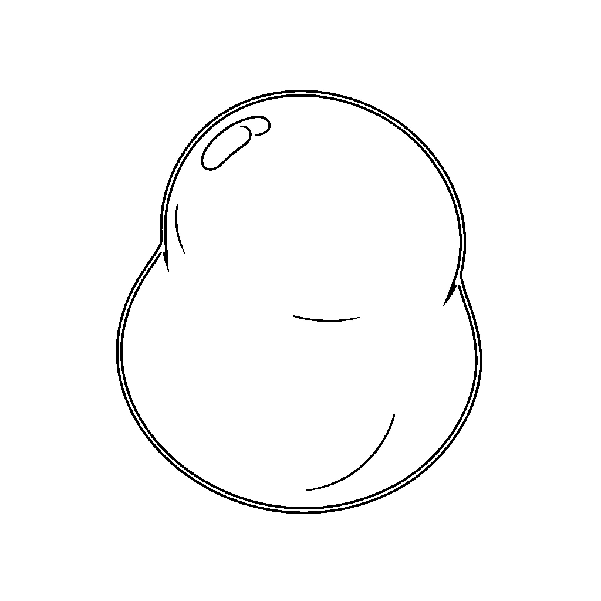 Nee Doh squishy character sitting calmly Coloring Page (free black-and-white line drawing printable PDF for all, from beginners to advanced learners, including children, teens, adults, and seniors)