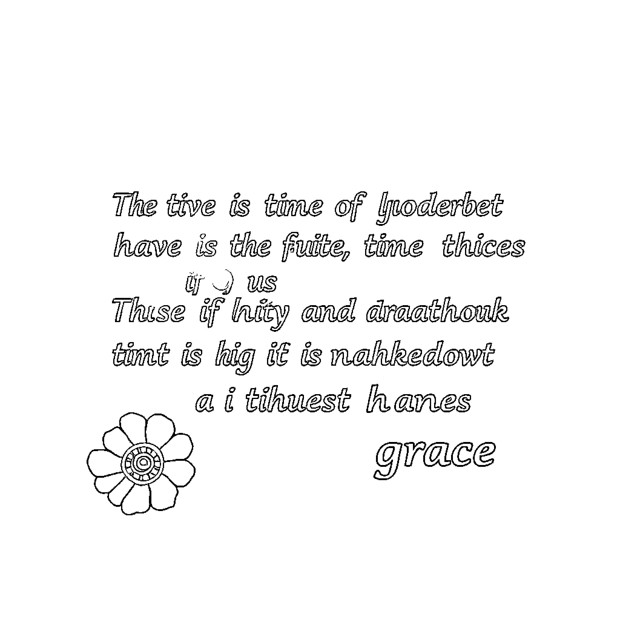 Galatians - Quotes on Time, Wisdom, and Grace Coloring Page (free black-and-white line drawing printable PDF for all, from beginners to advanced learners, including children, teens, adults, and seniors)
