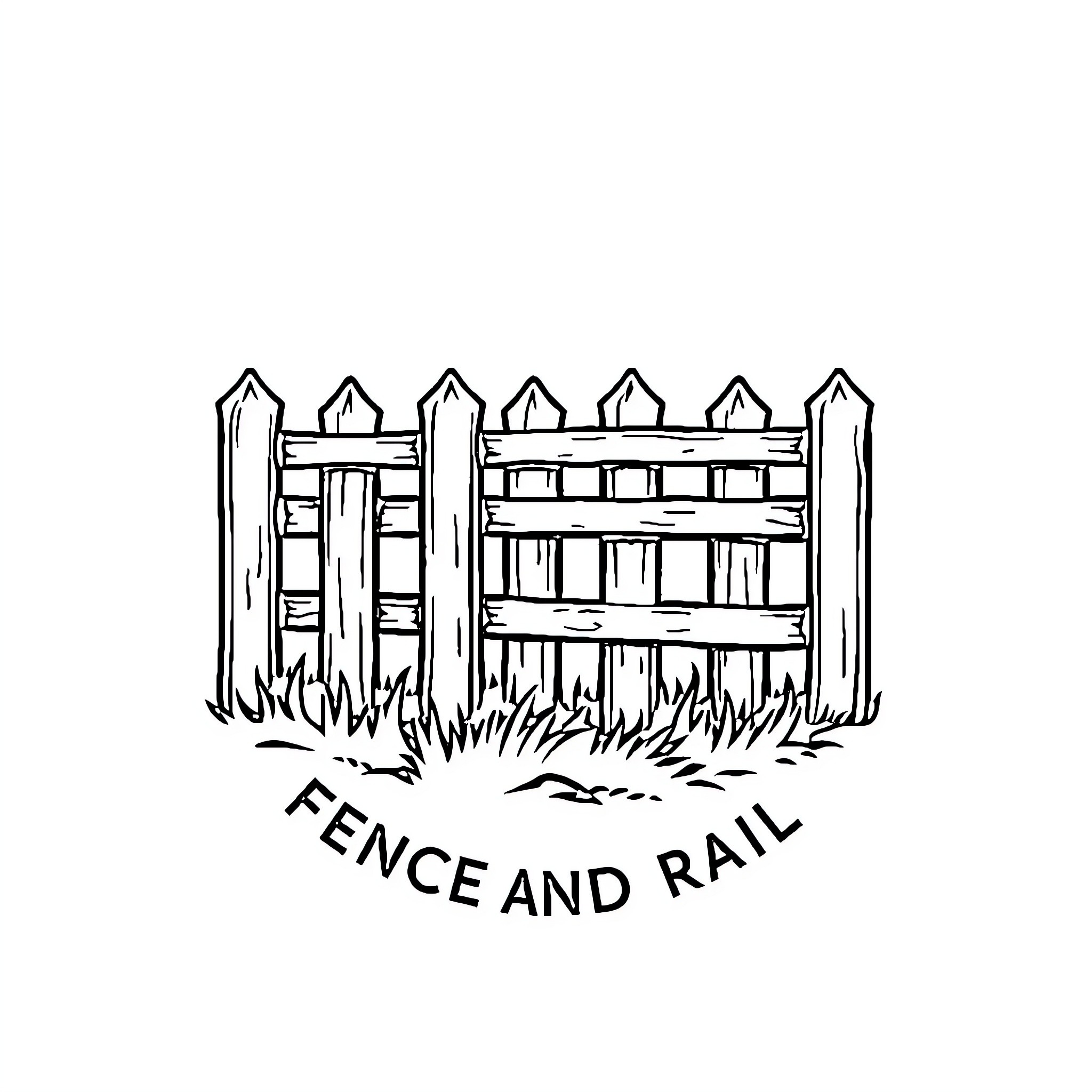 Fence and rail Coloring Page (free black-and-white line drawing printable PDF for all, from beginners to advanced learners, including children, teens, adults, and seniors)