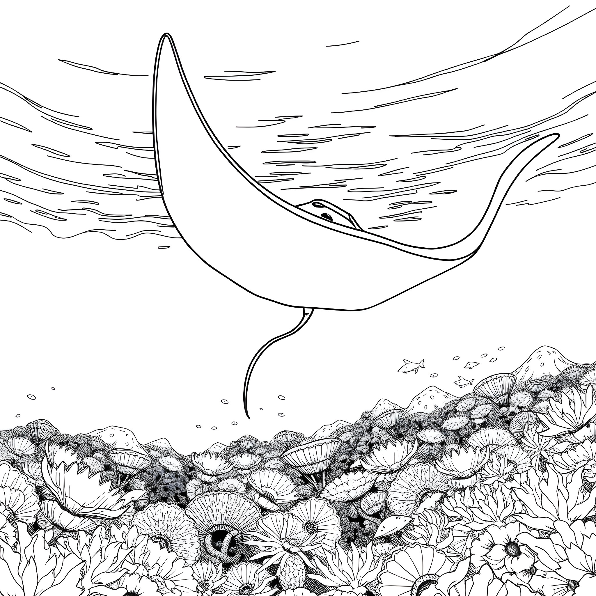 Best Manta Ray Coloring Pages (Free Printable PDF)