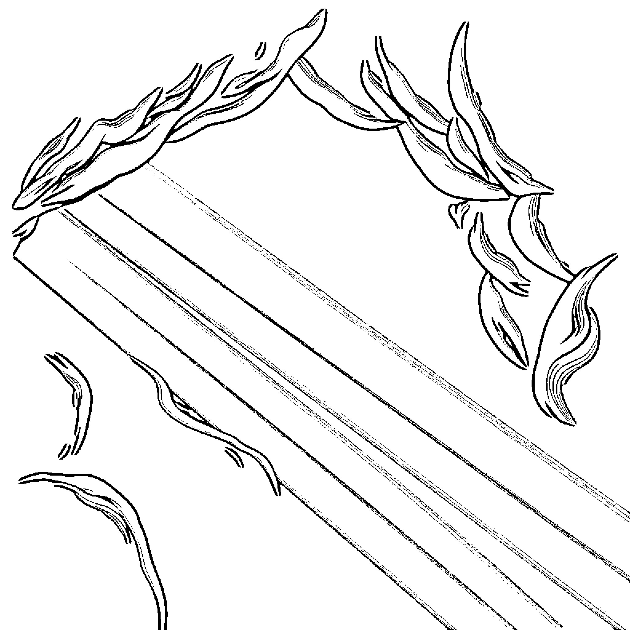 Light and Dark Flowing Lines and Curves Coloring Page (free black-and-white line drawing printable PDF for all, from beginners to advanced learners, including children, teens, adults, and seniors)