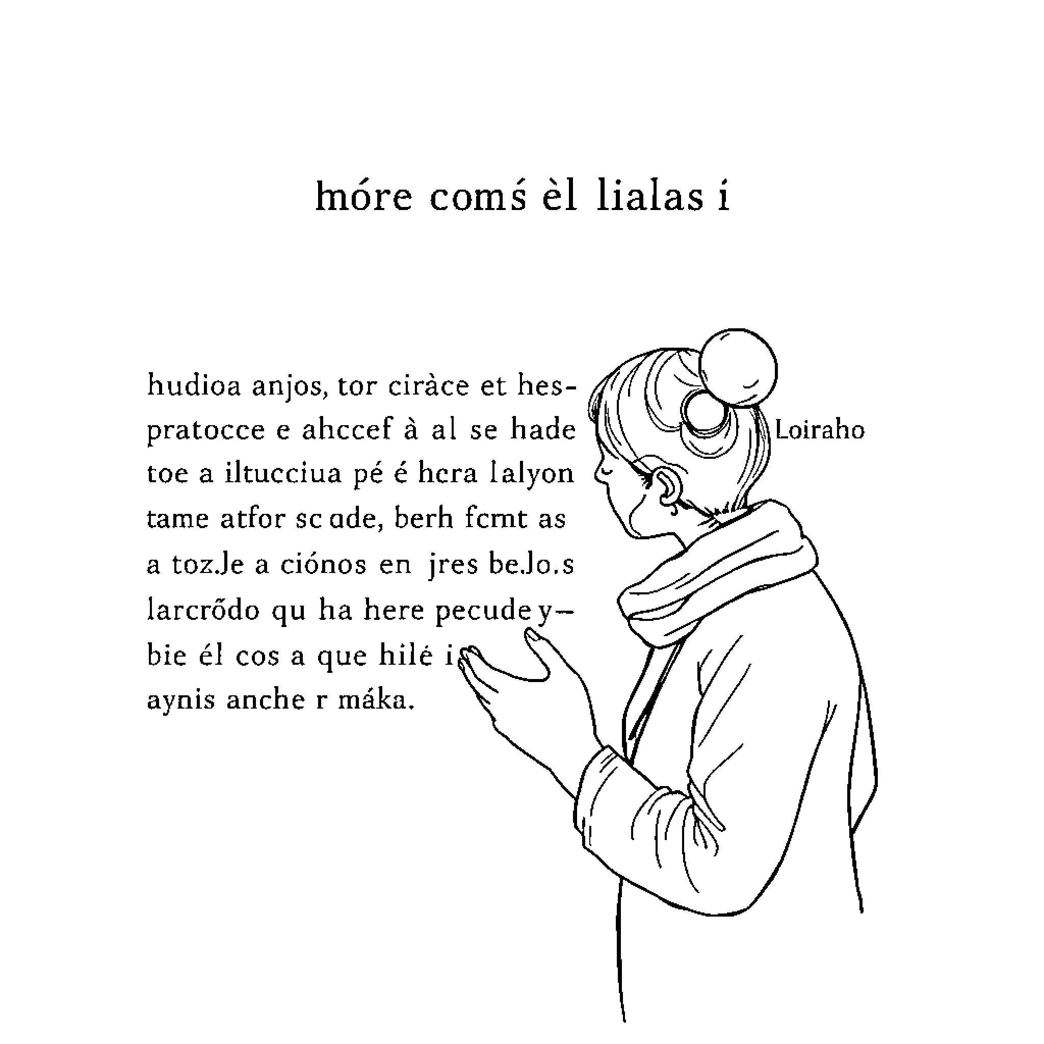 Tesis on the expressions and posture of a figure Coloring Page (free black-and-white line drawing printable PDF for all, from beginners to advanced learners, including children, teens, adults, and seniors)